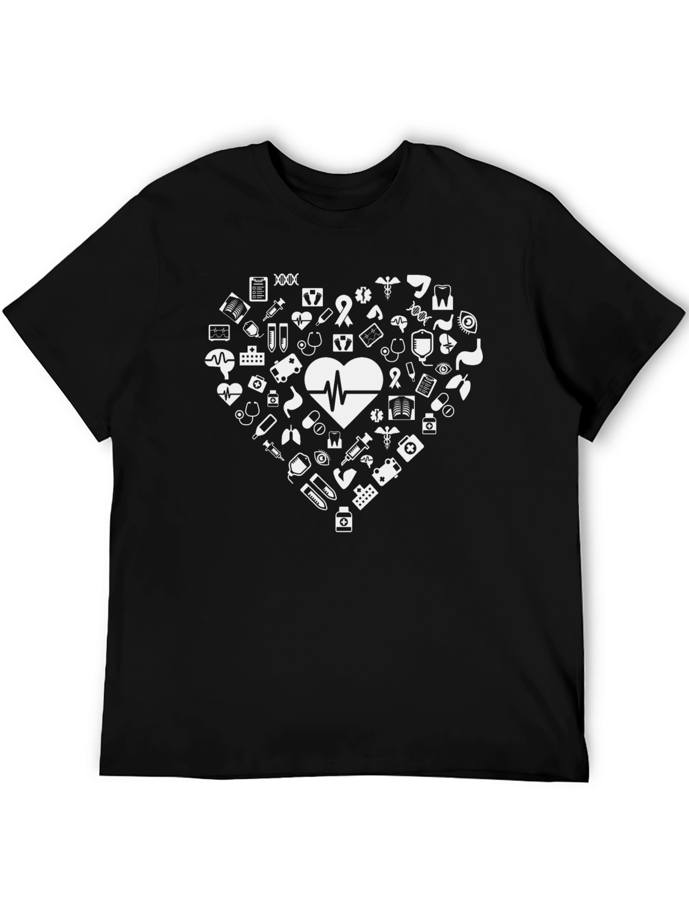 Medical Heartbeat Graphic T-Shirt