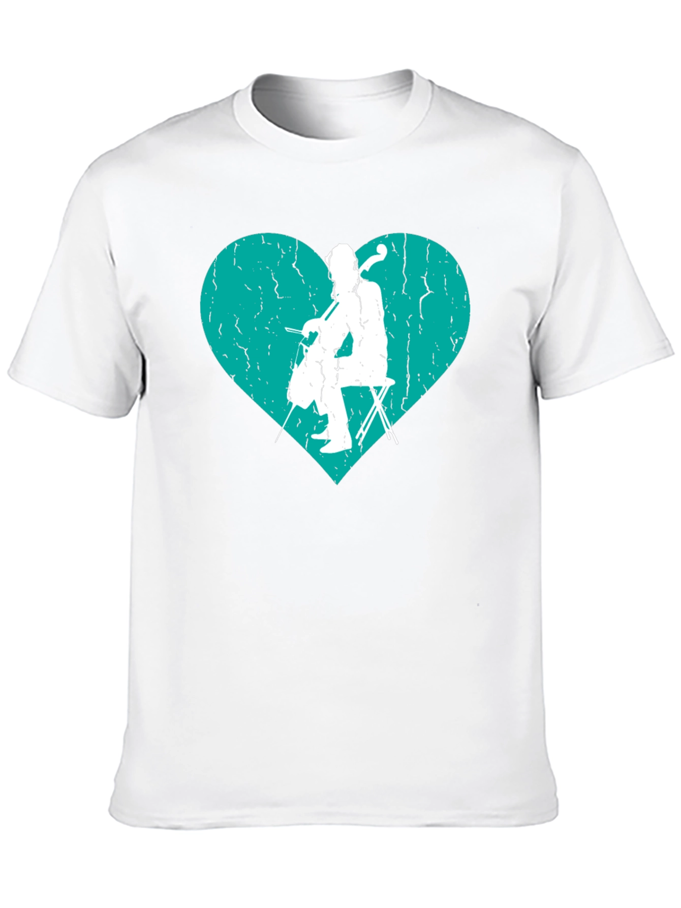 Cello Heart Graphic Tee - Musicians T-Shirt