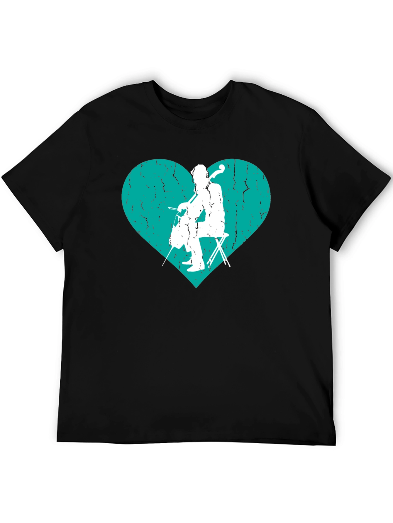 Cello Heart Graphic Tee - Musicians T-Shirt