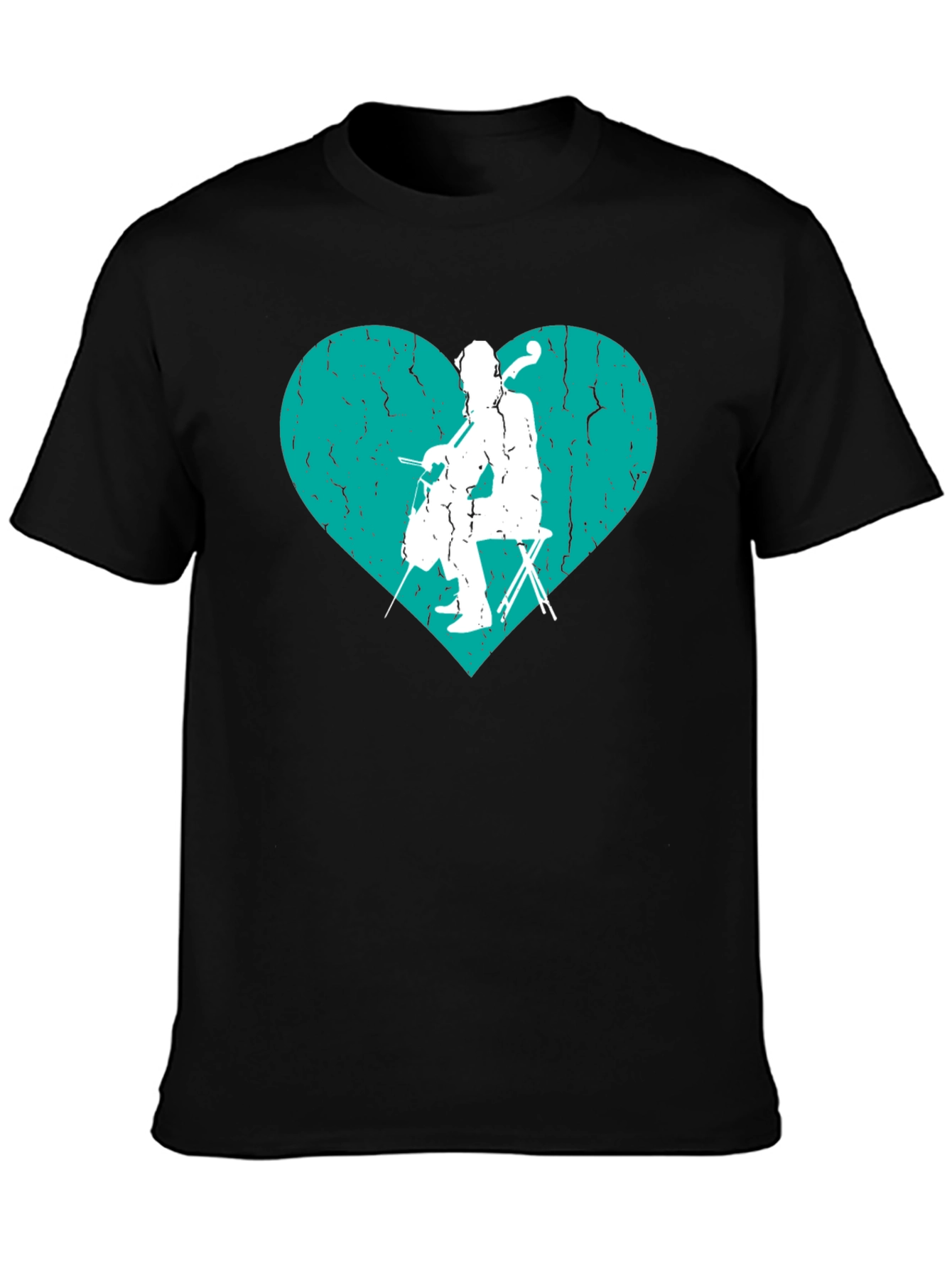 Cello Heart Graphic Tee - Musicians T-Shirt