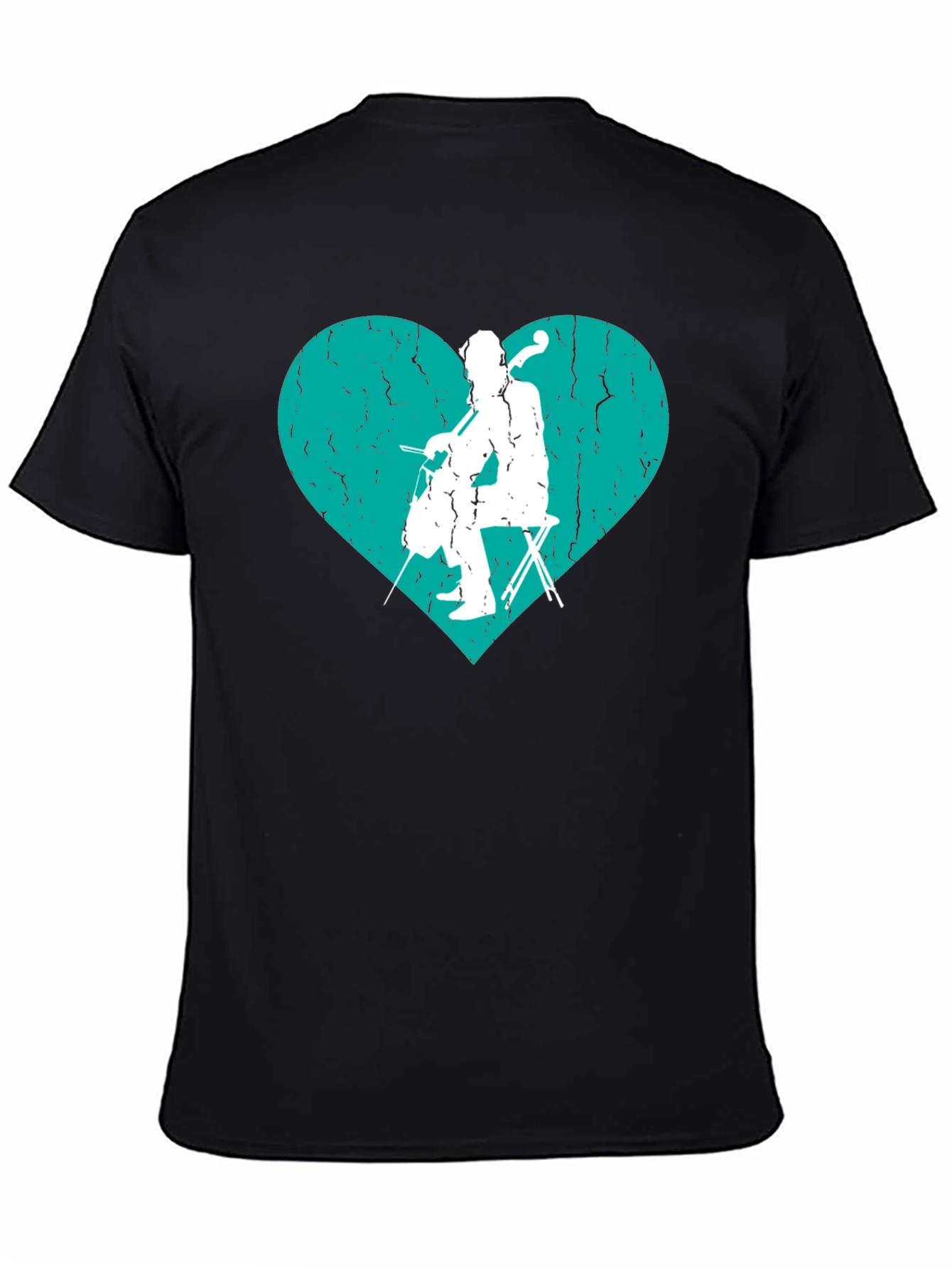 Cello Heart Graphic Tee - Musicians T-Shirt
