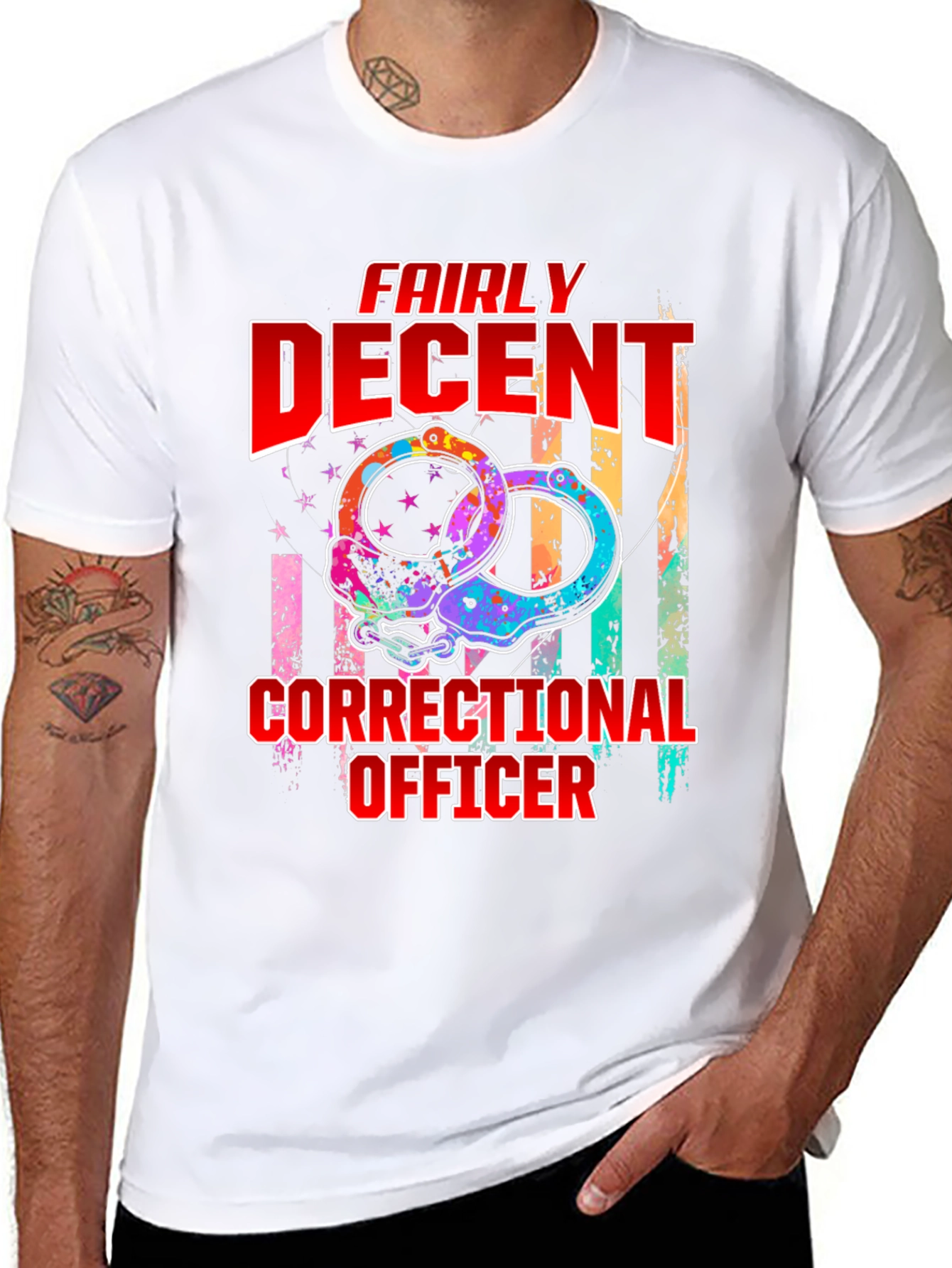 Fairly Decent Correctional Officer Graphic T-Shirt