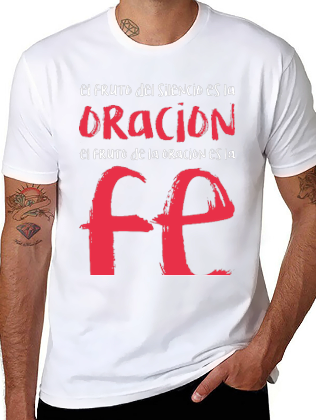 Faith Graphic T-Shirt - Spanish Religious Tee