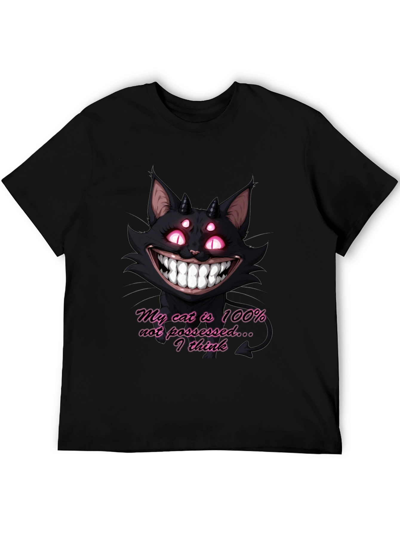 My Cat Is 100% Not Possessed Graphic T-Shirt