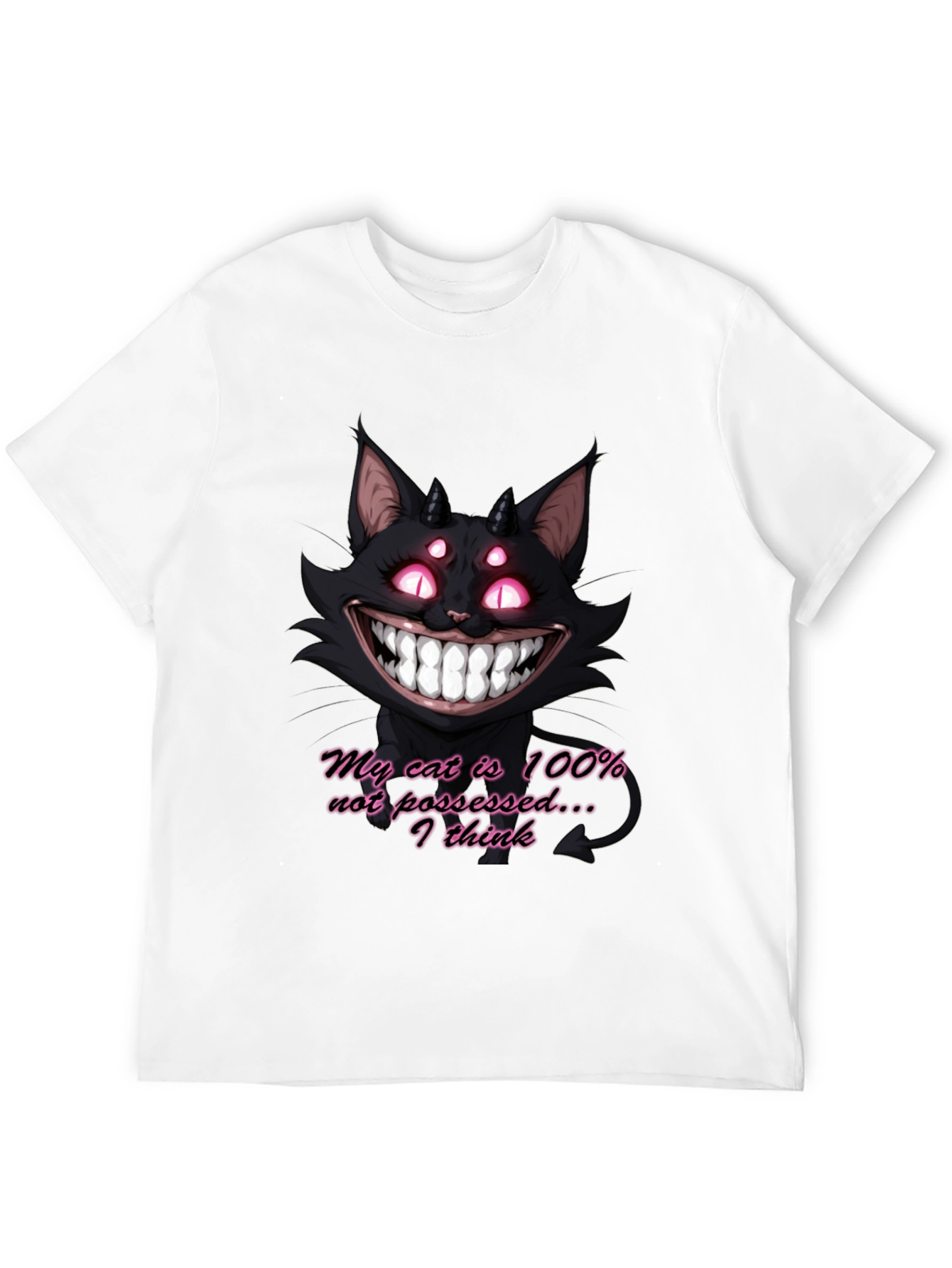 My Cat Is 100% Not Possessed Graphic T-Shirt