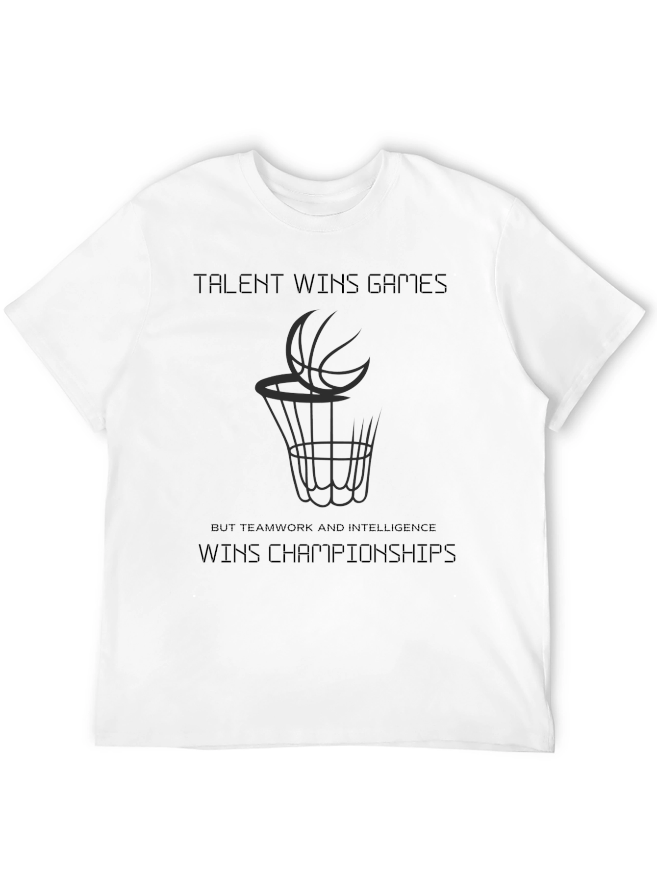 Talent Wins Games Black Graphic Tee
