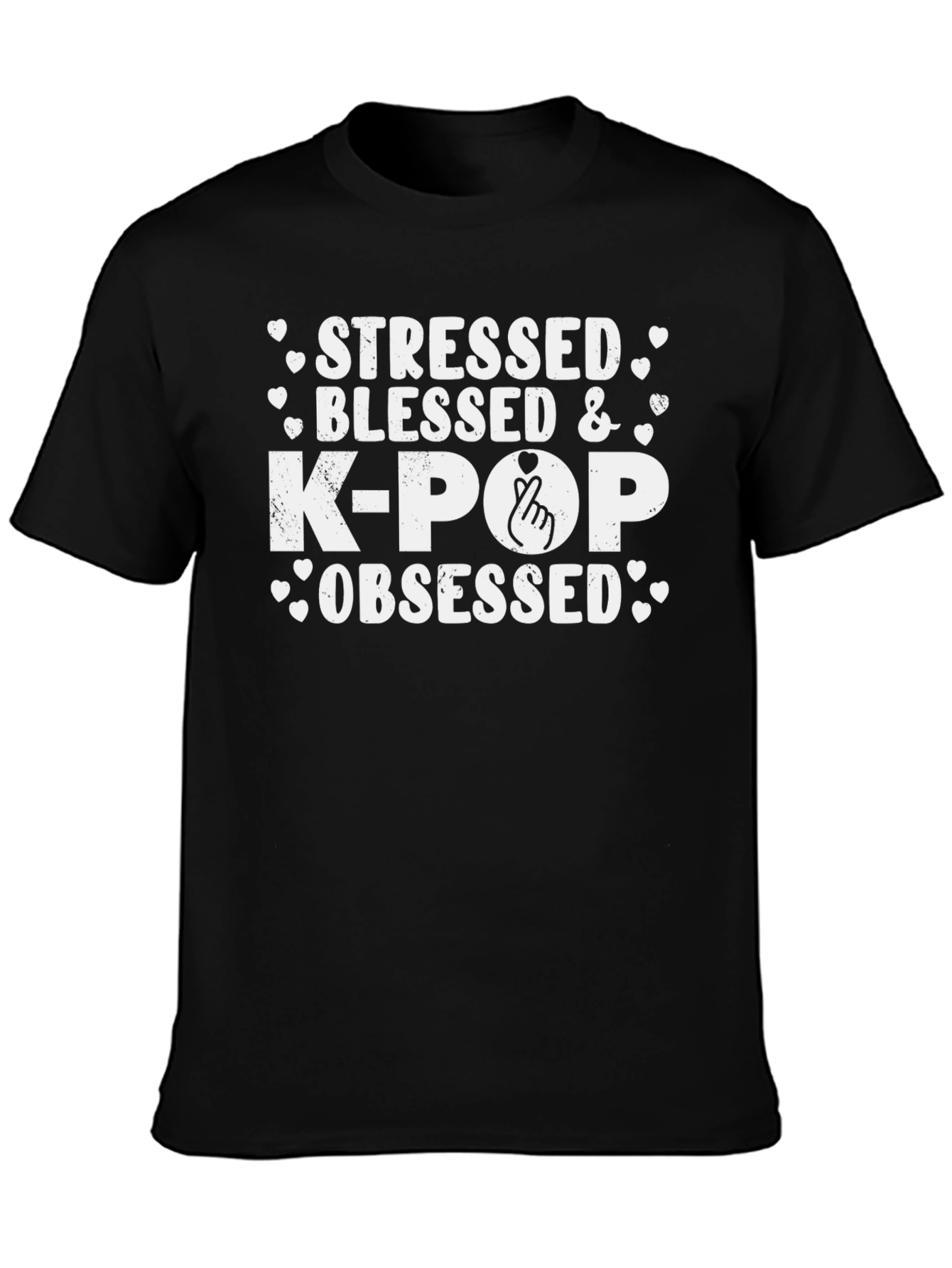 Stressed Blessed & K-Pop Obsessed T-Shirt