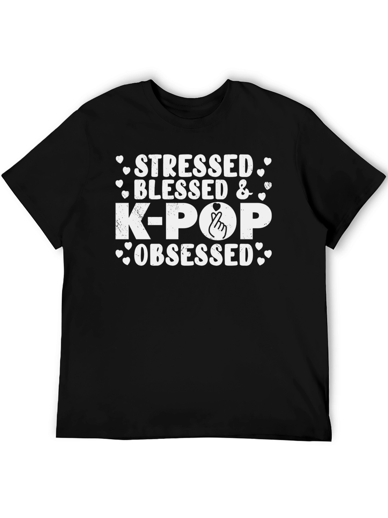 Stressed Blessed & K-Pop Obsessed T-Shirt