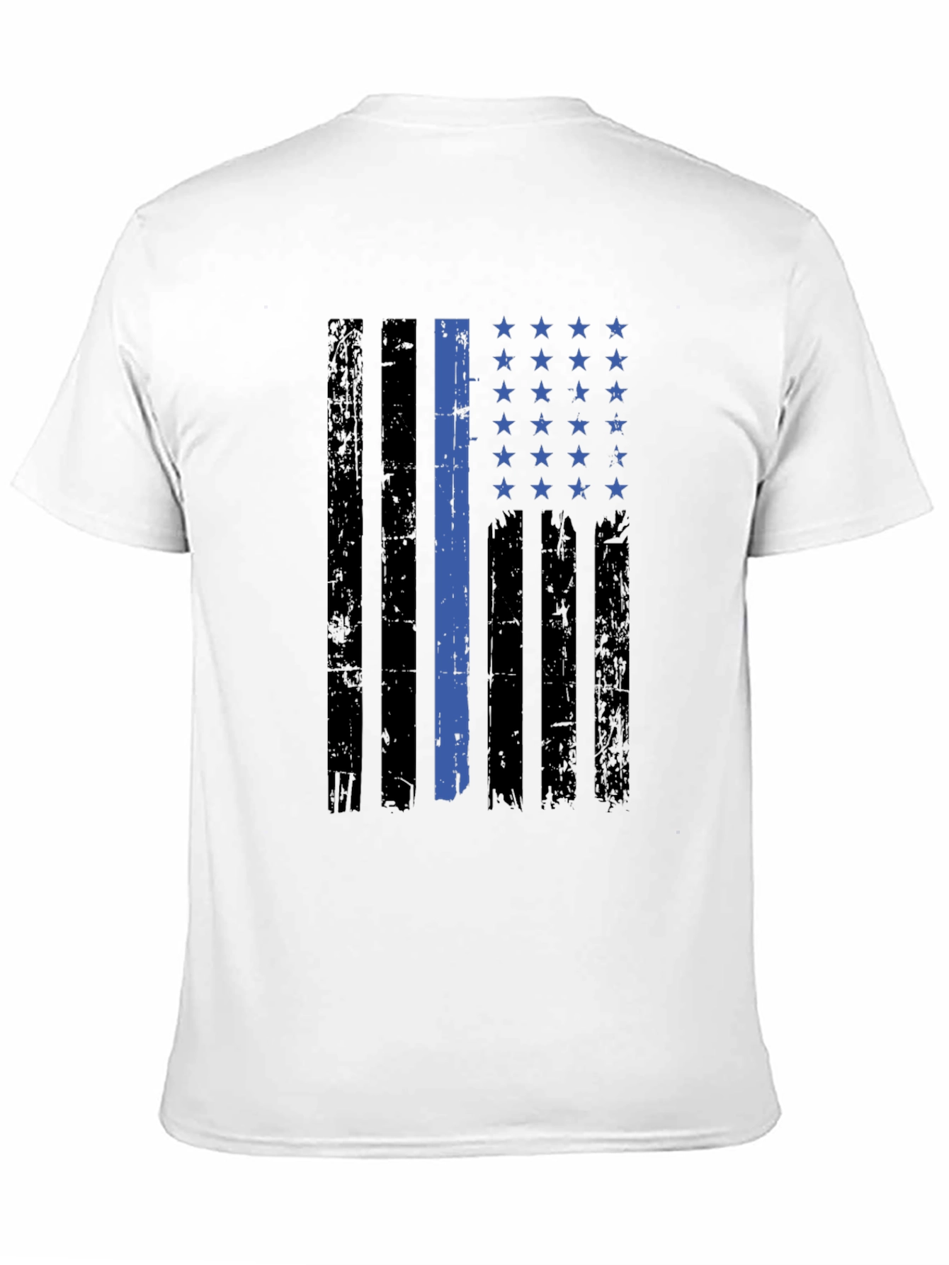 Thin Blue Line American Flag Graphic Tee