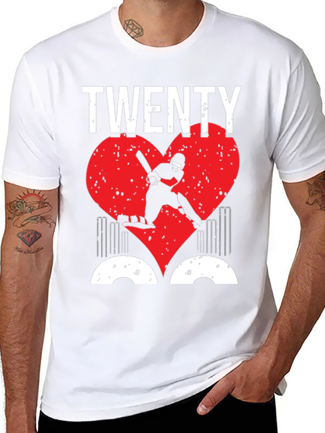 Twenty Cricket Player T-Shirt