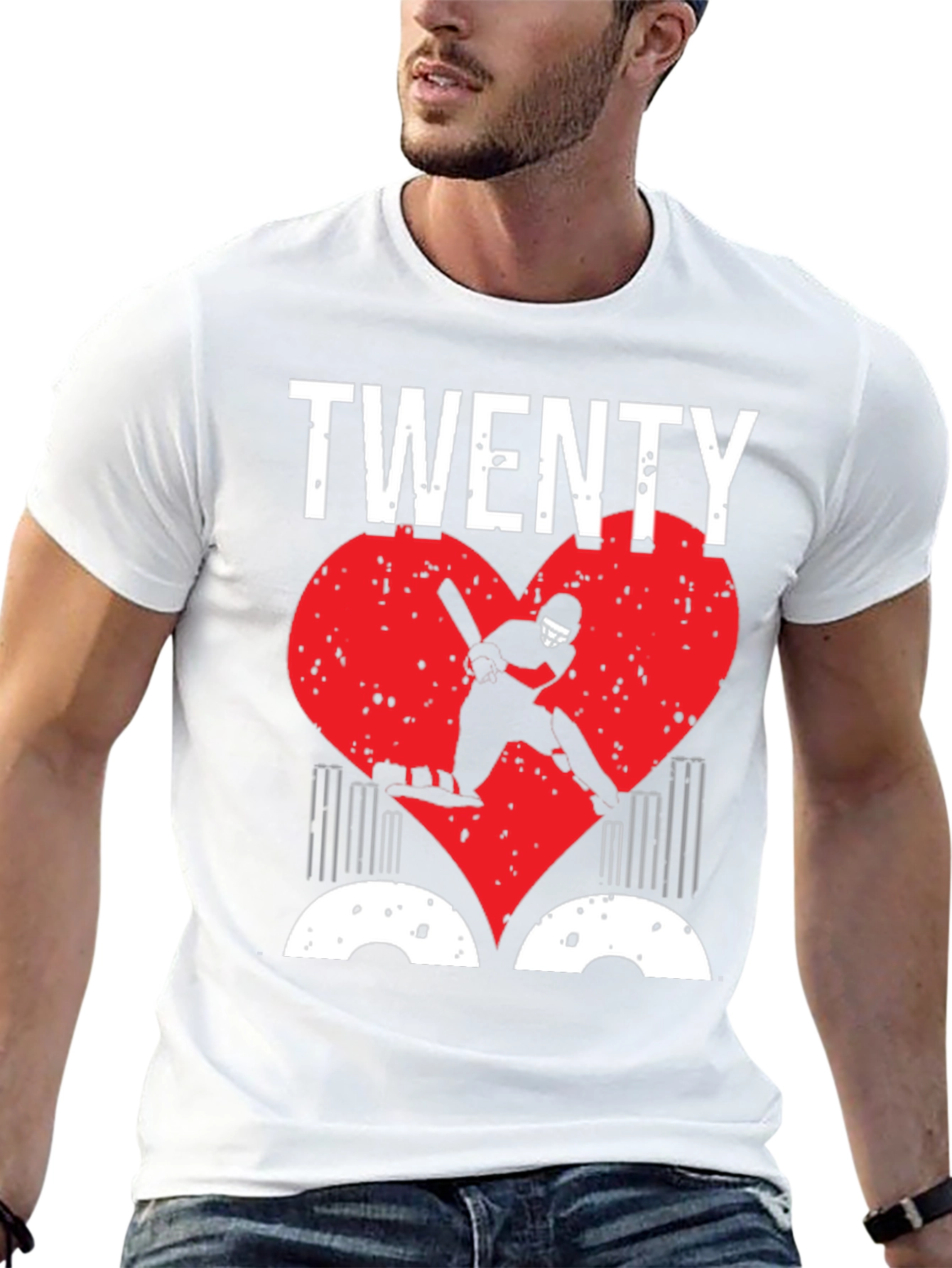 Twenty Cricket Player T-Shirt