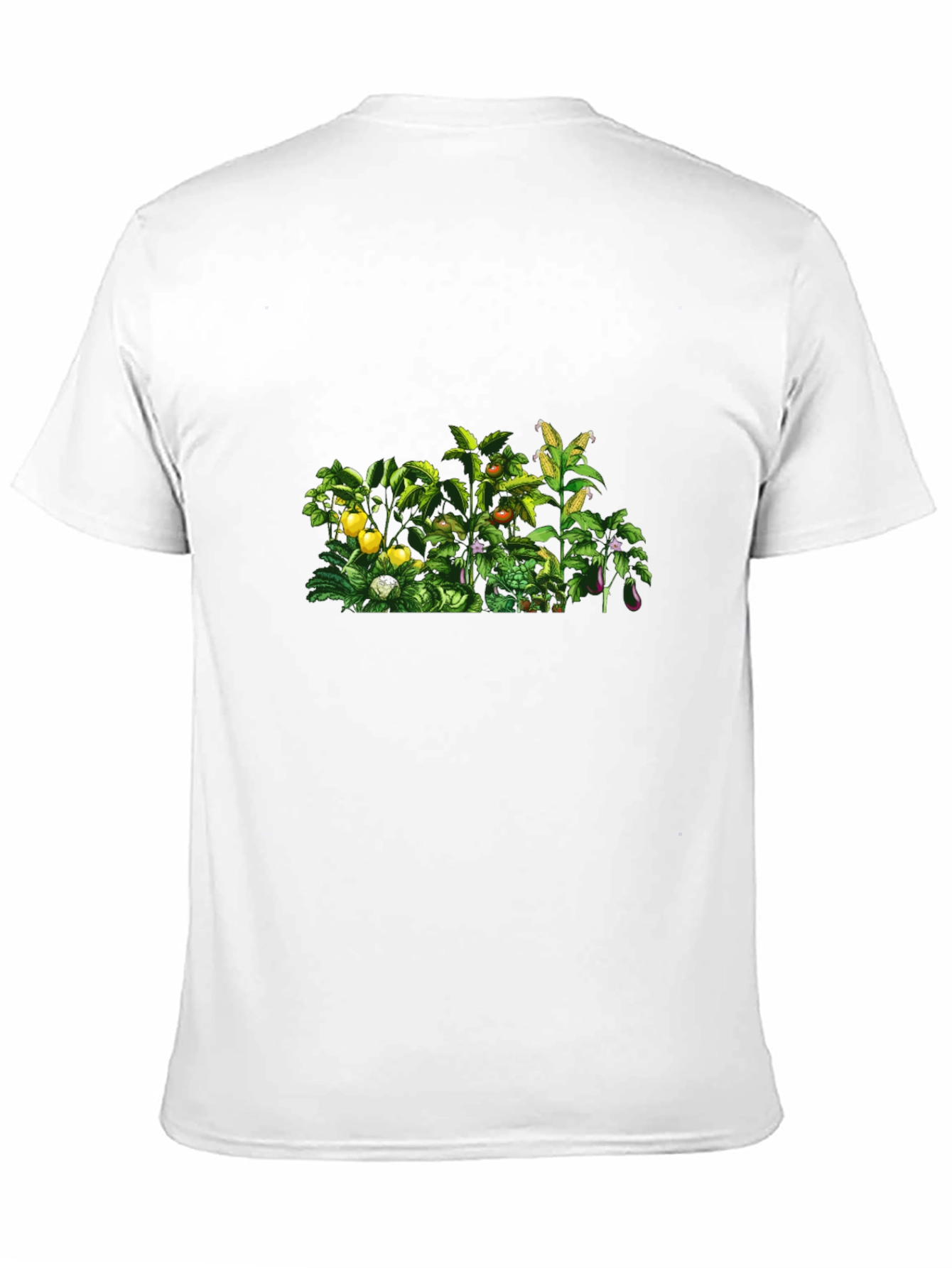 Botanical Garden Print Black T-Shirt