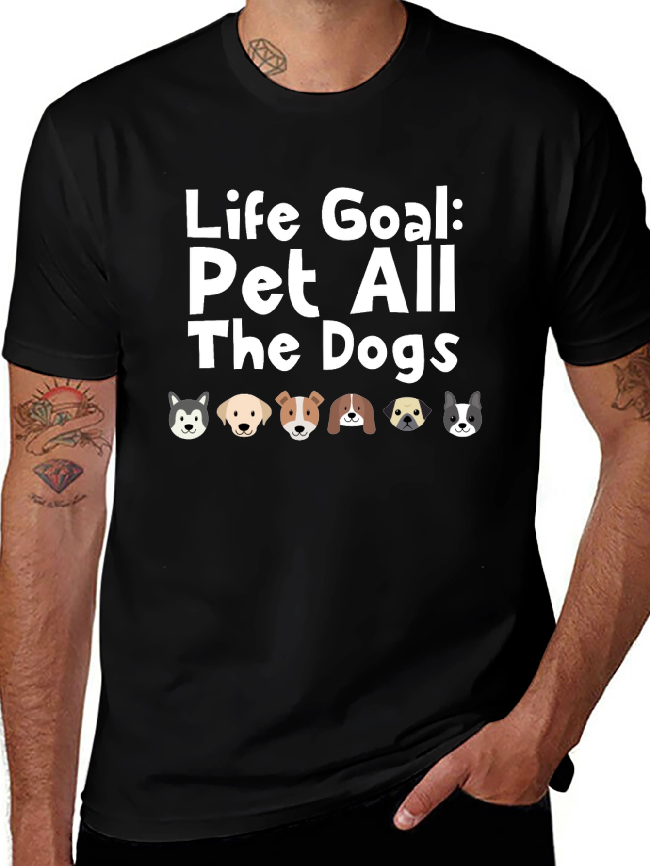 Life Goal Pet All The Dogs T-Shirt