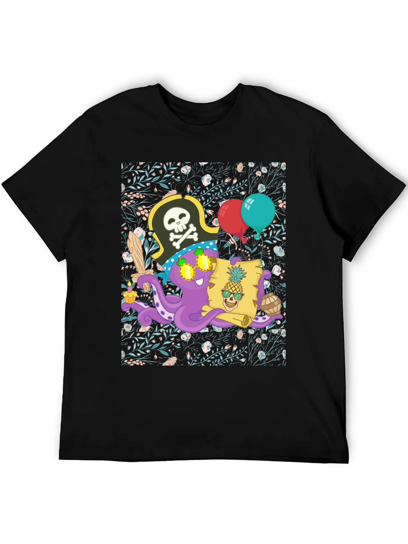 Pirate Octopus Graphic Tee