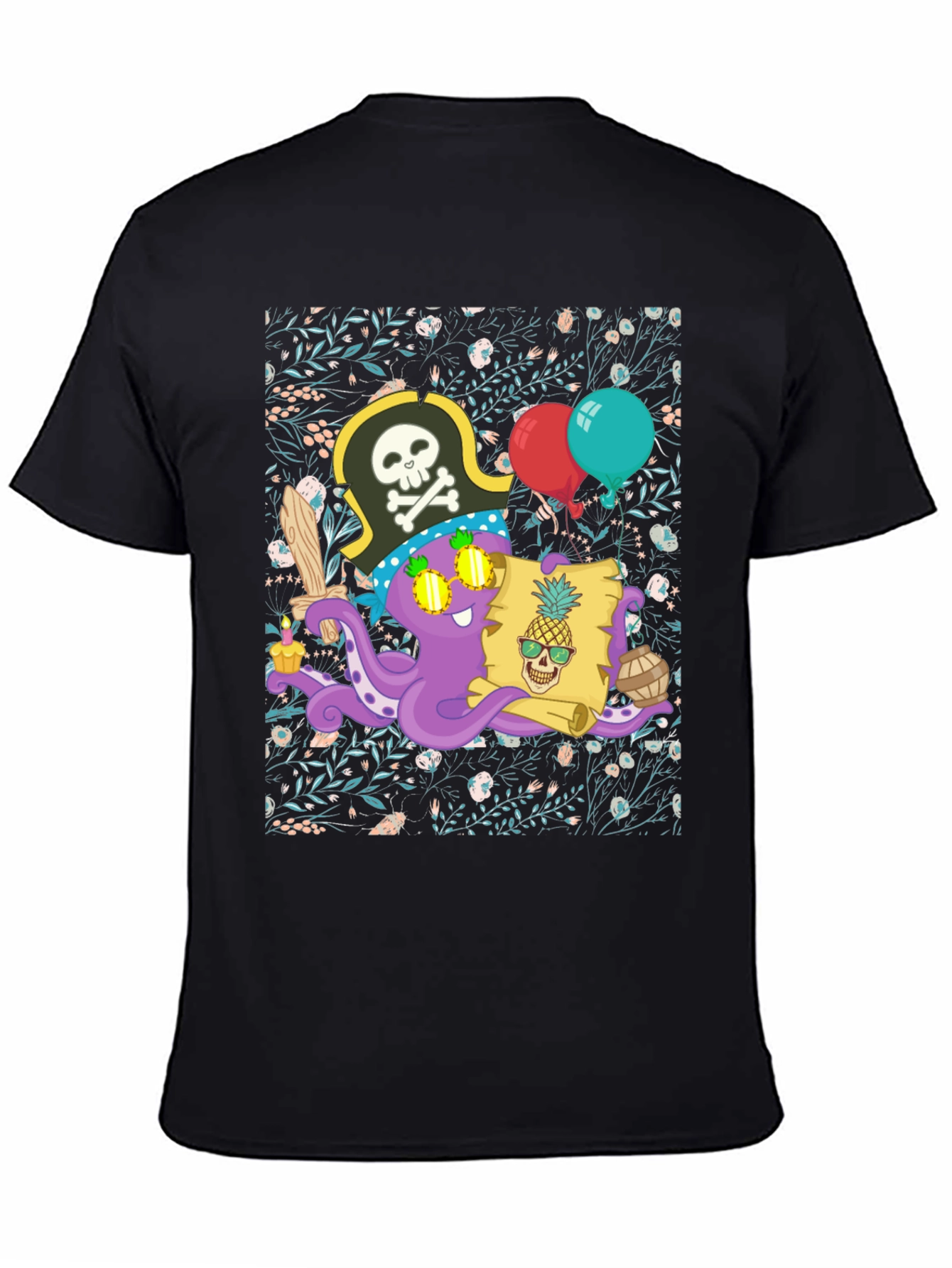 Pirate Octopus Graphic Tee