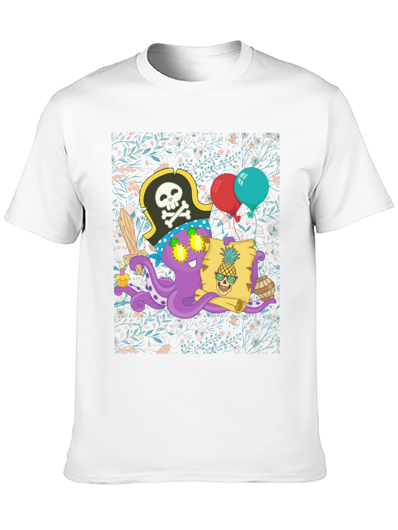 Pirate Octopus Graphic Tee