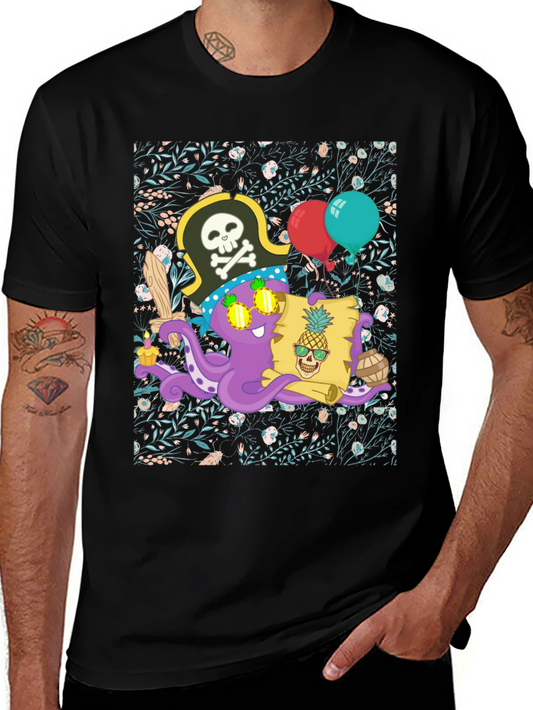 Pirate Octopus Graphic Tee