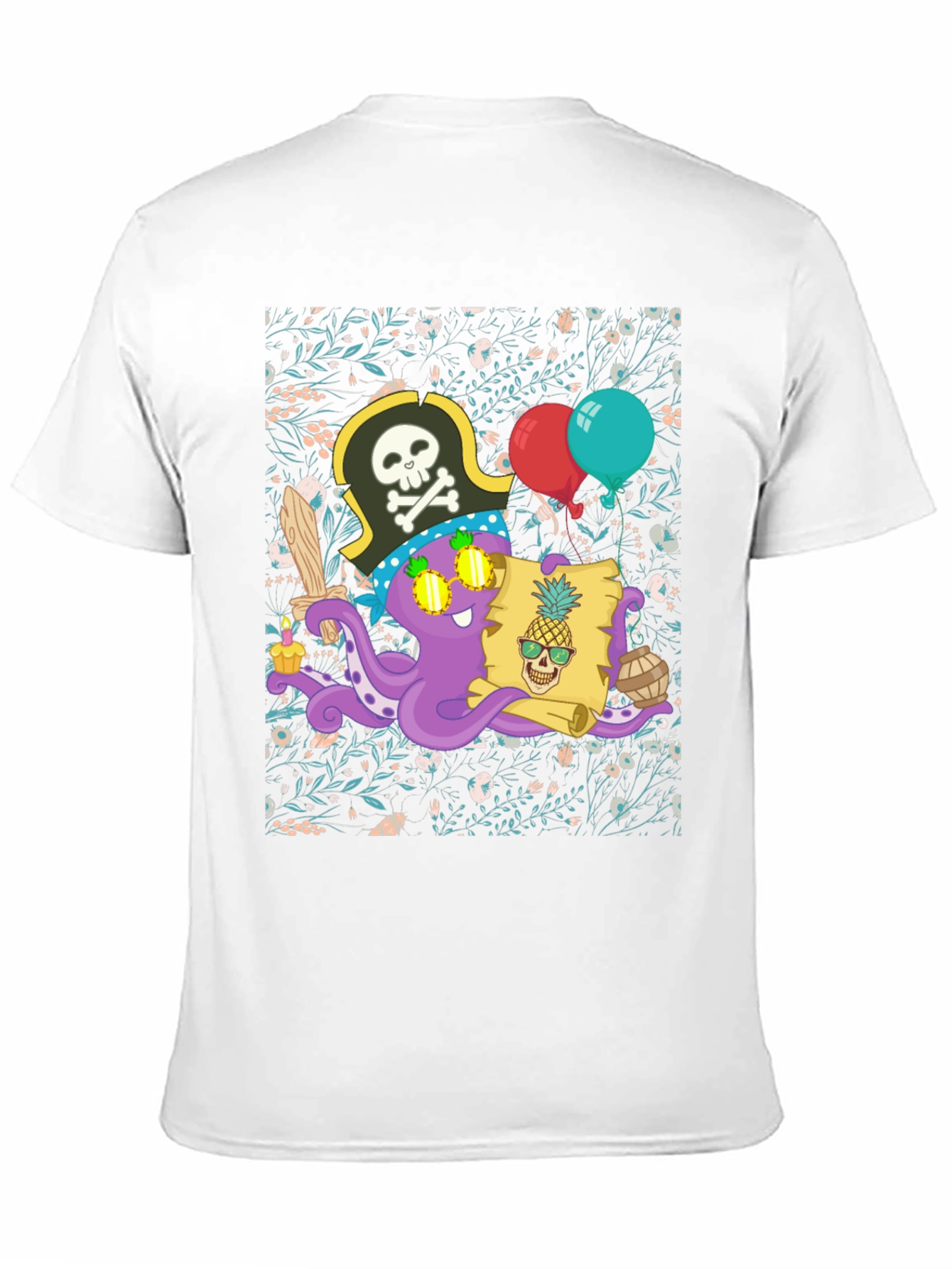 Pirate Octopus Graphic Tee
