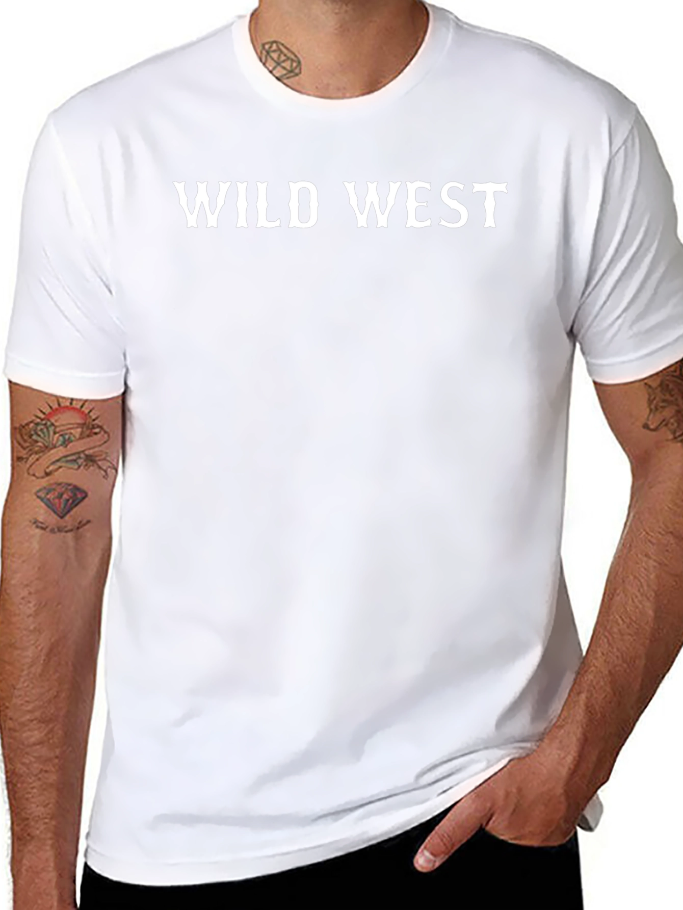 Wild West Black T-Shirt - Cowboy Western Style