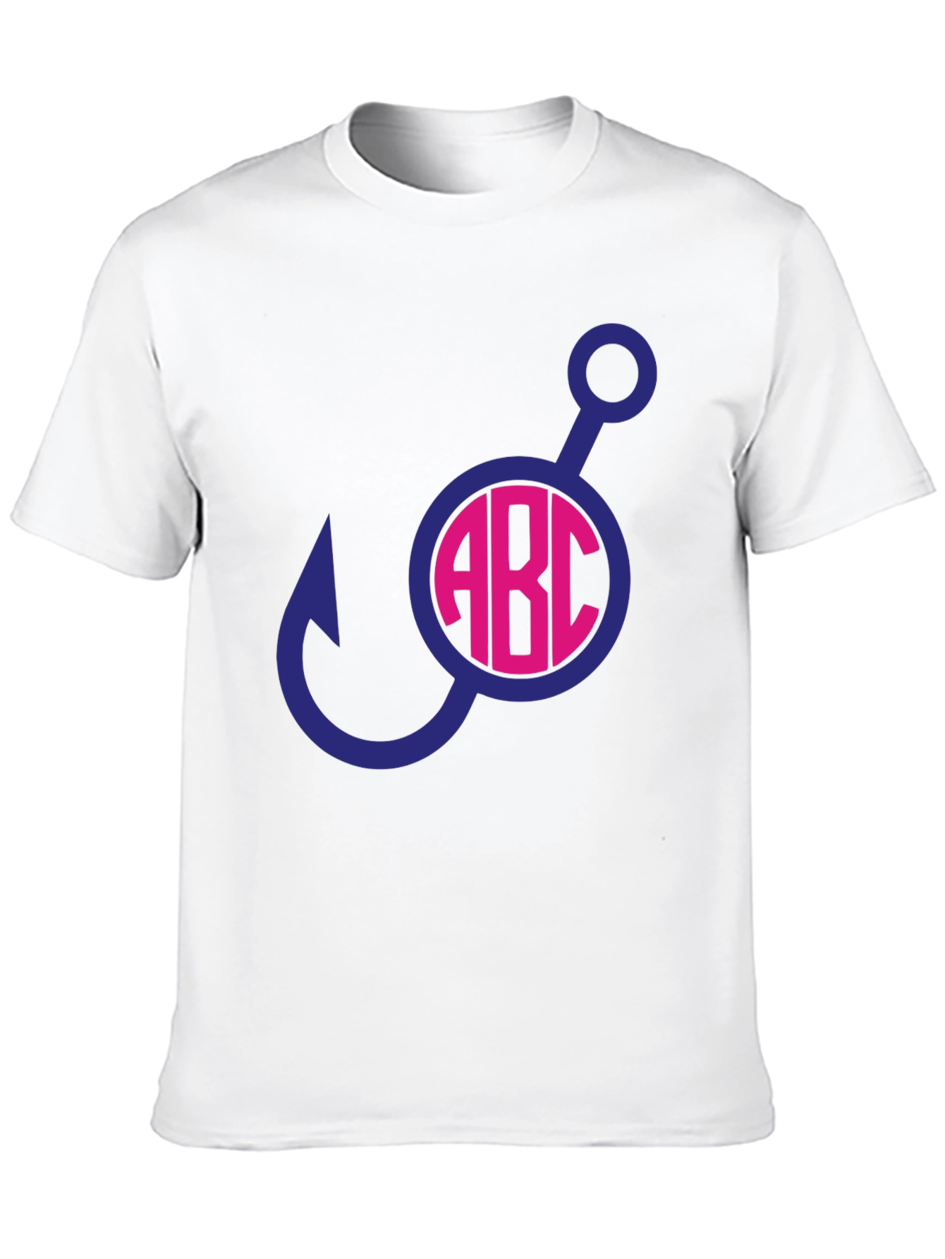 Fishing Hook Initial T-Shirt