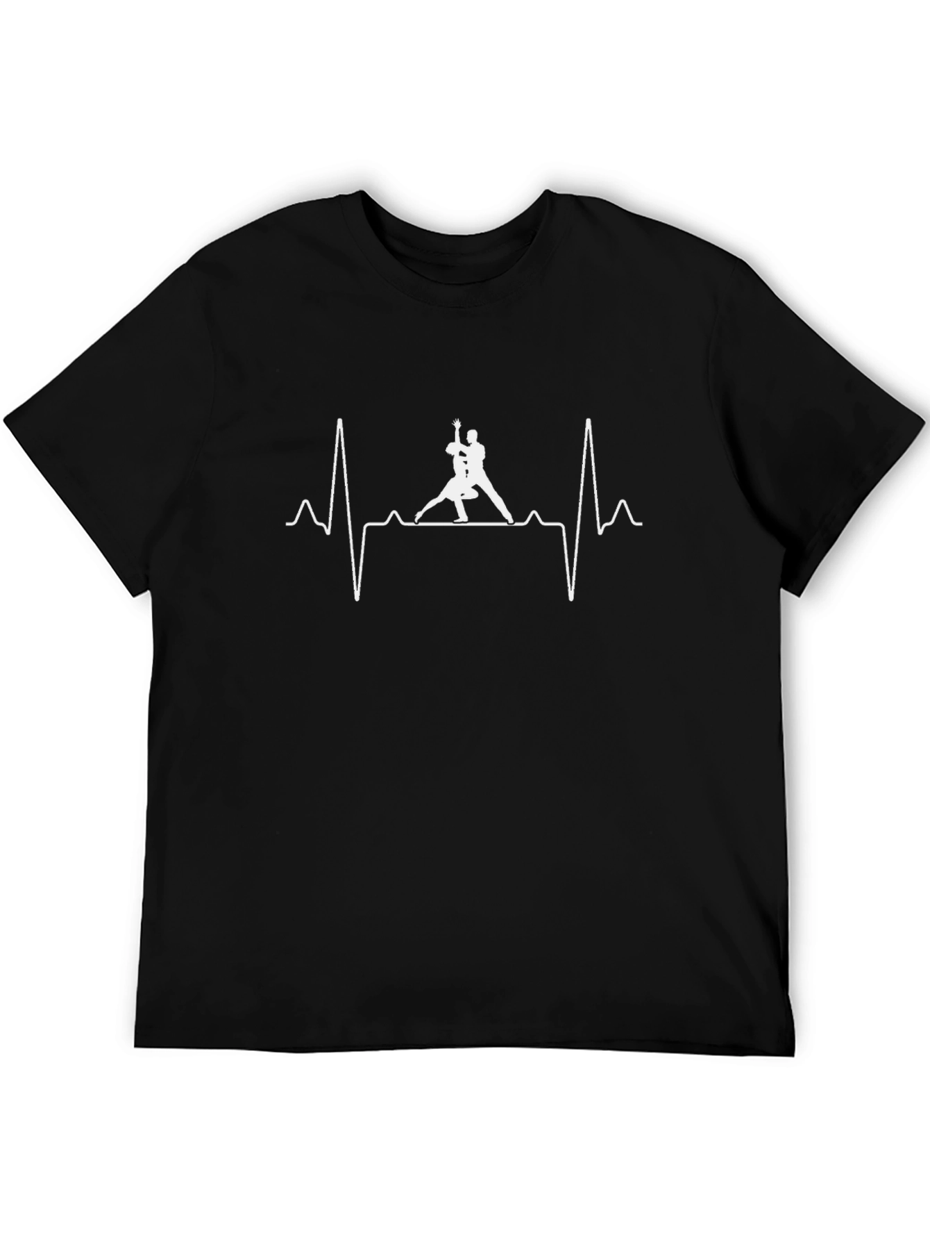 Tango Heartbeat Tee - Dance Lovers Black T-Shirt