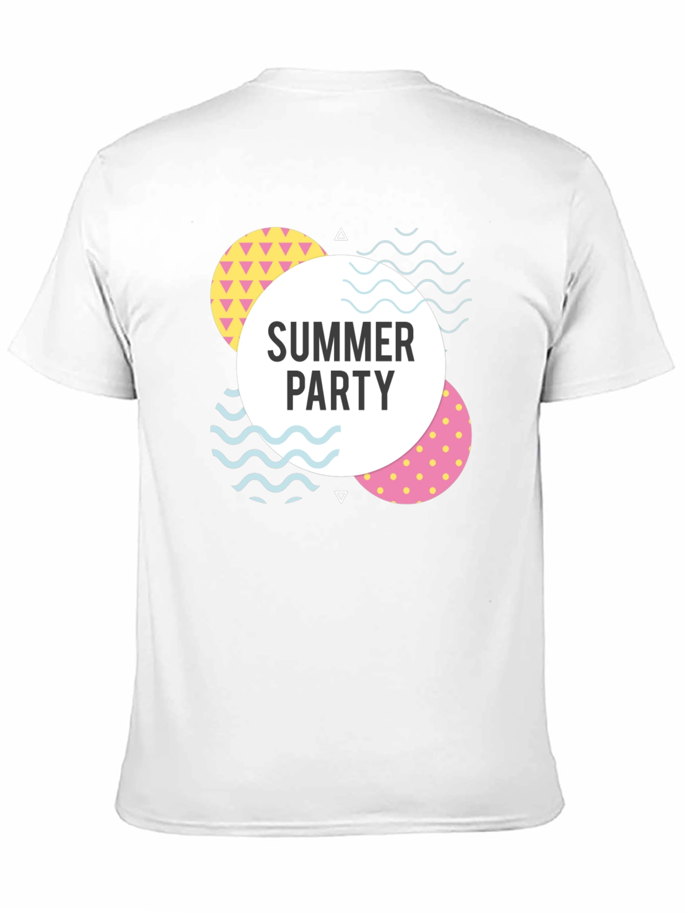 Summer Party Graphic Tee - Black Cotton Casual T-Shirt