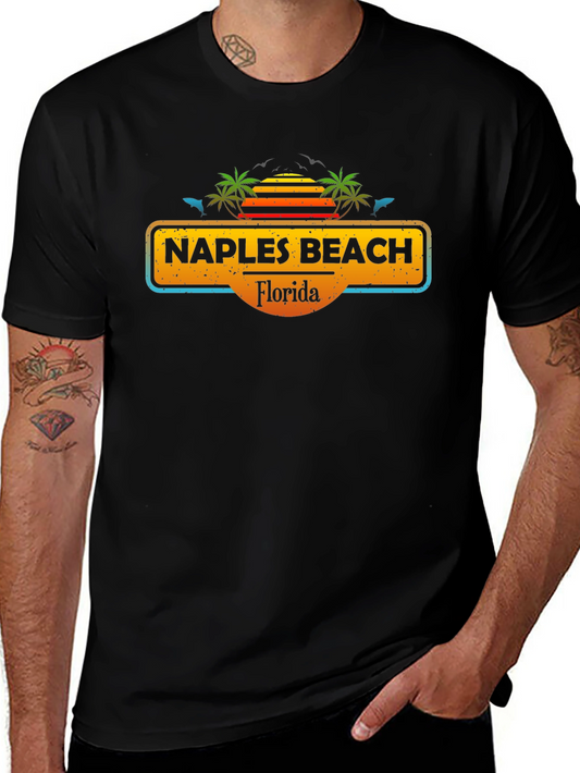 Naples Beach Florida Graphic T-Shirt