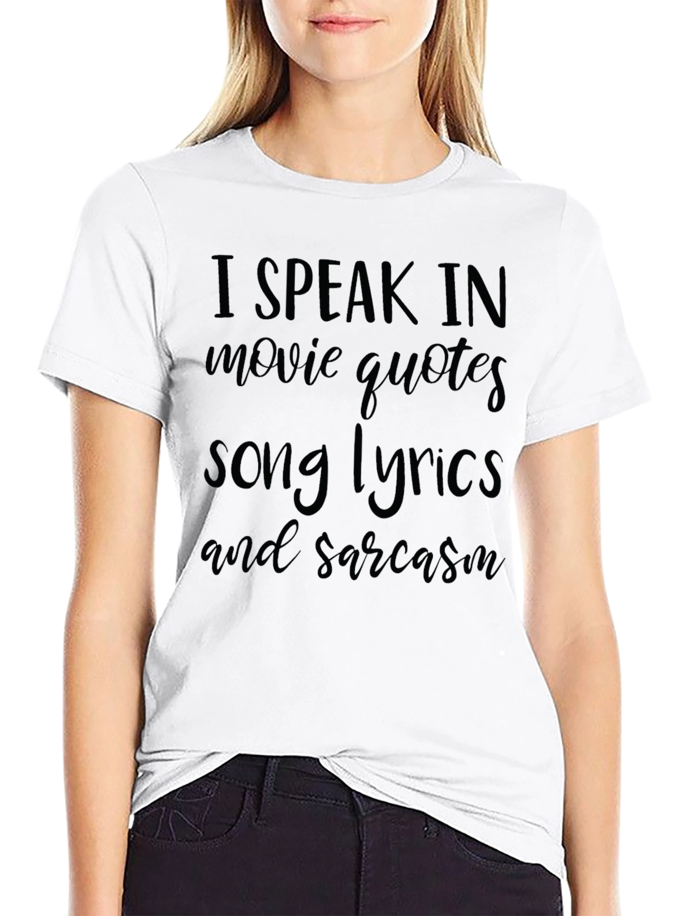 Sarcastic Movie Quotes & Song Lyrics T-Shirt