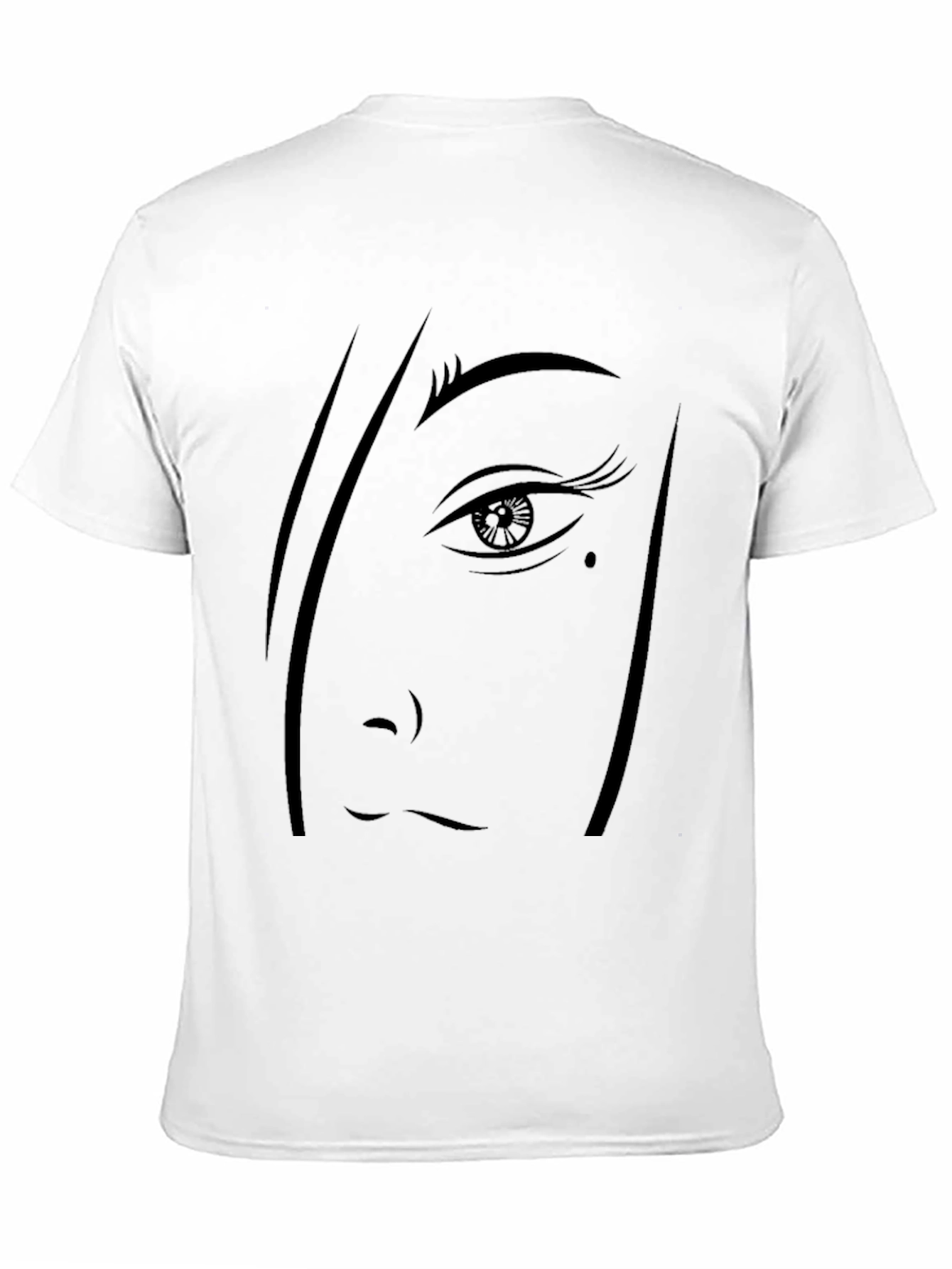 Graphic Face Print Black T-Shirt