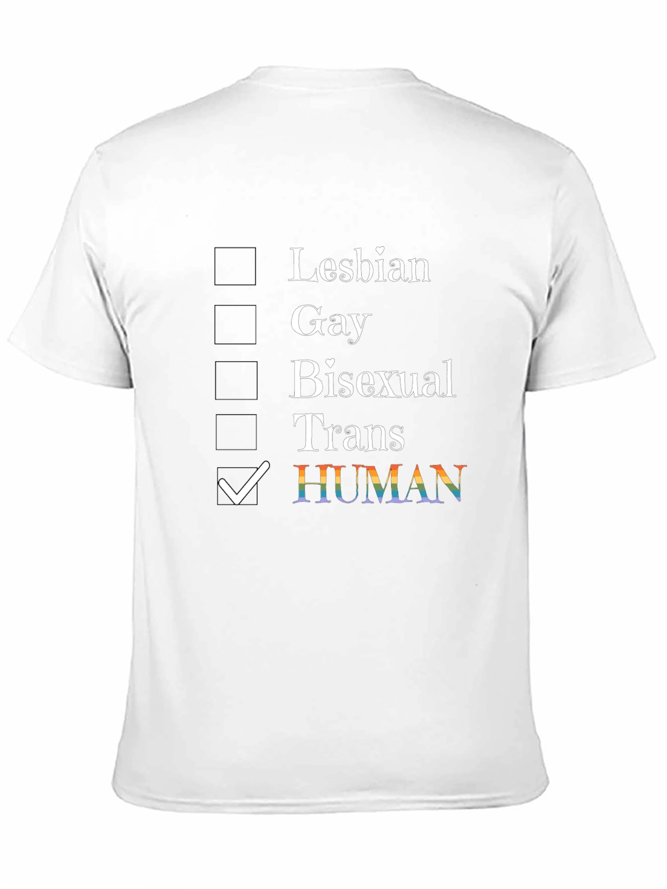 Human LGBTQ+ Pride T-Shirt - Equality & Support