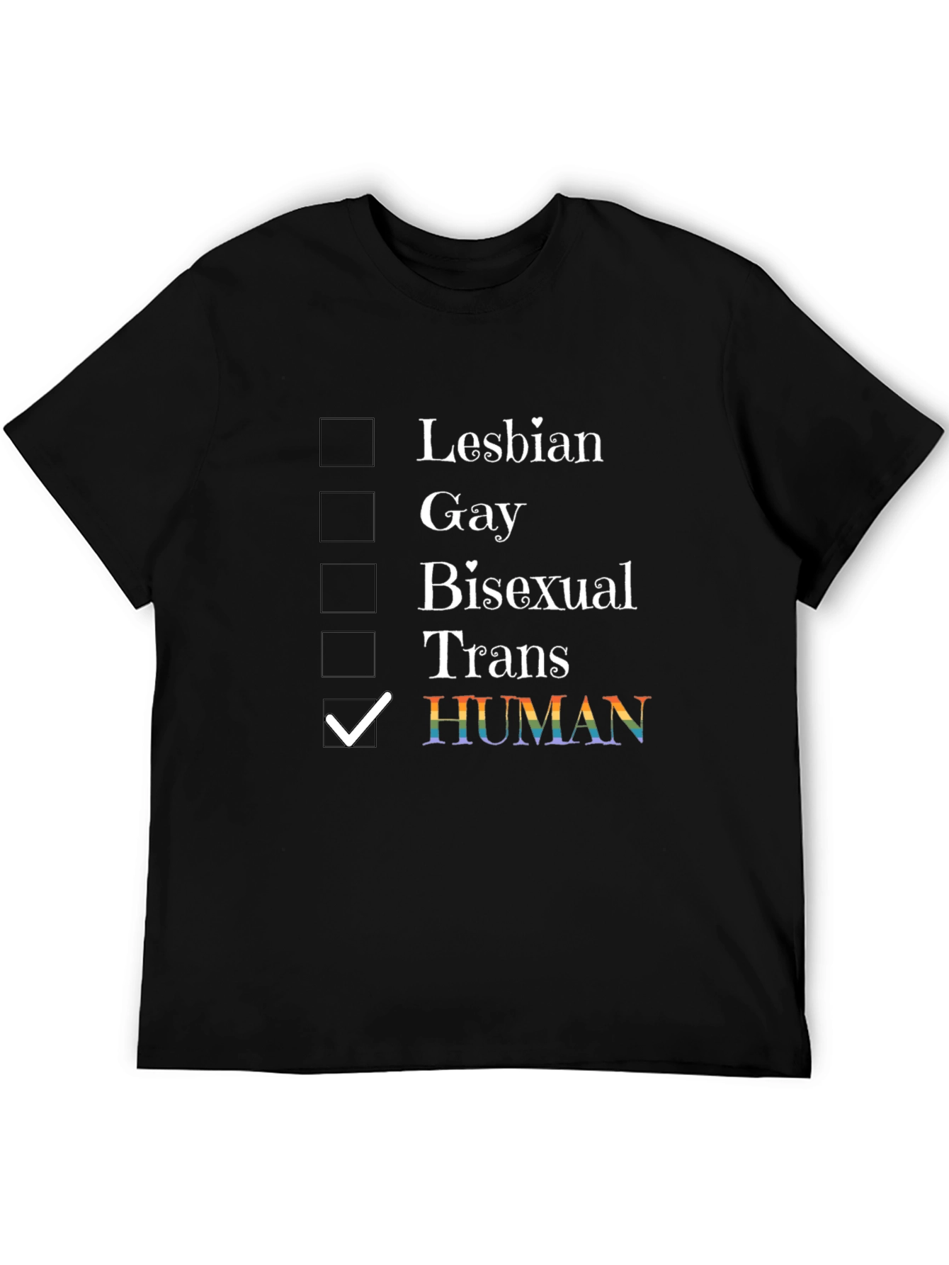 Human LGBTQ+ Pride T-Shirt - Equality & Support