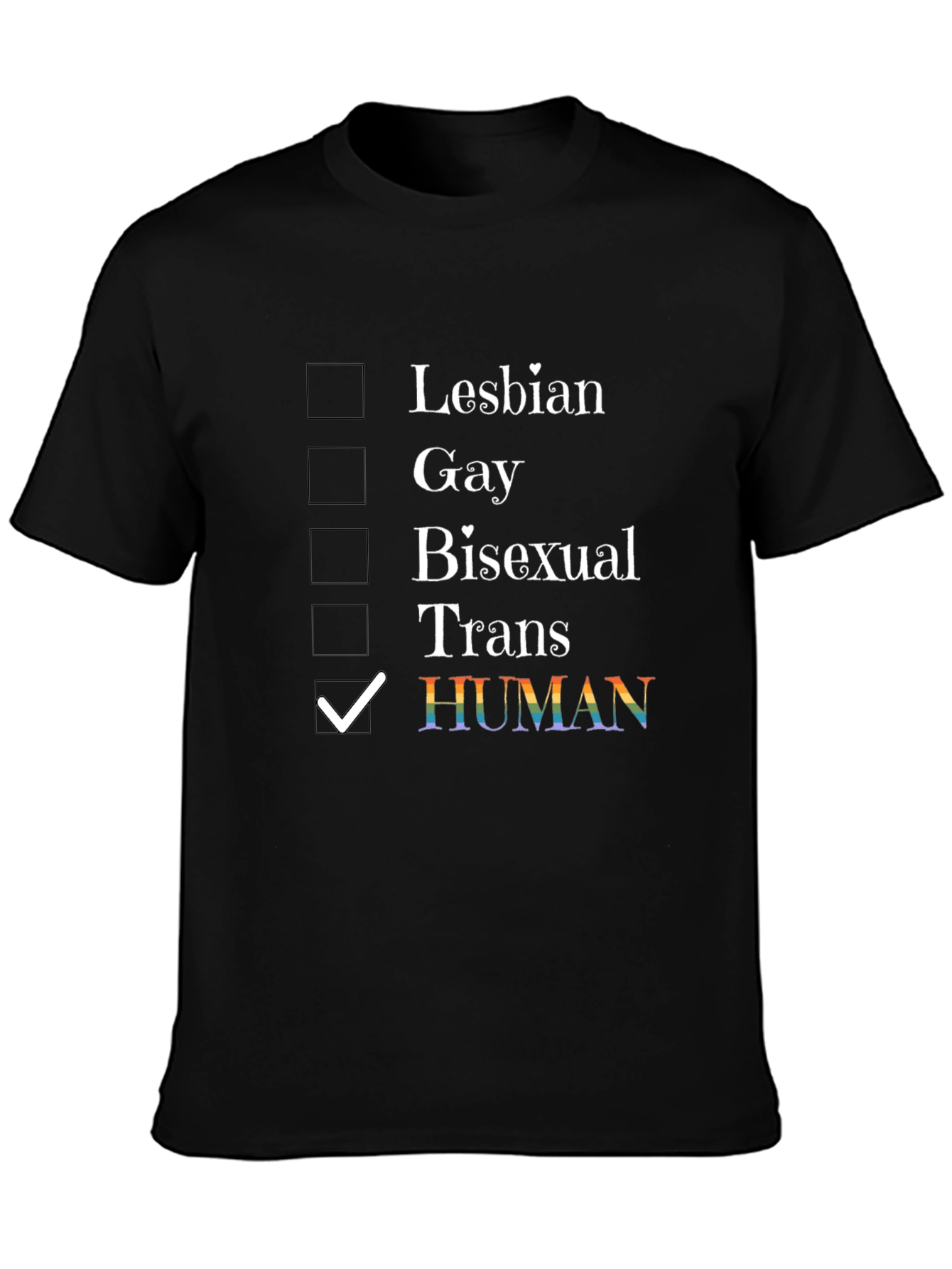 Human LGBTQ+ Pride T-Shirt - Equality & Support