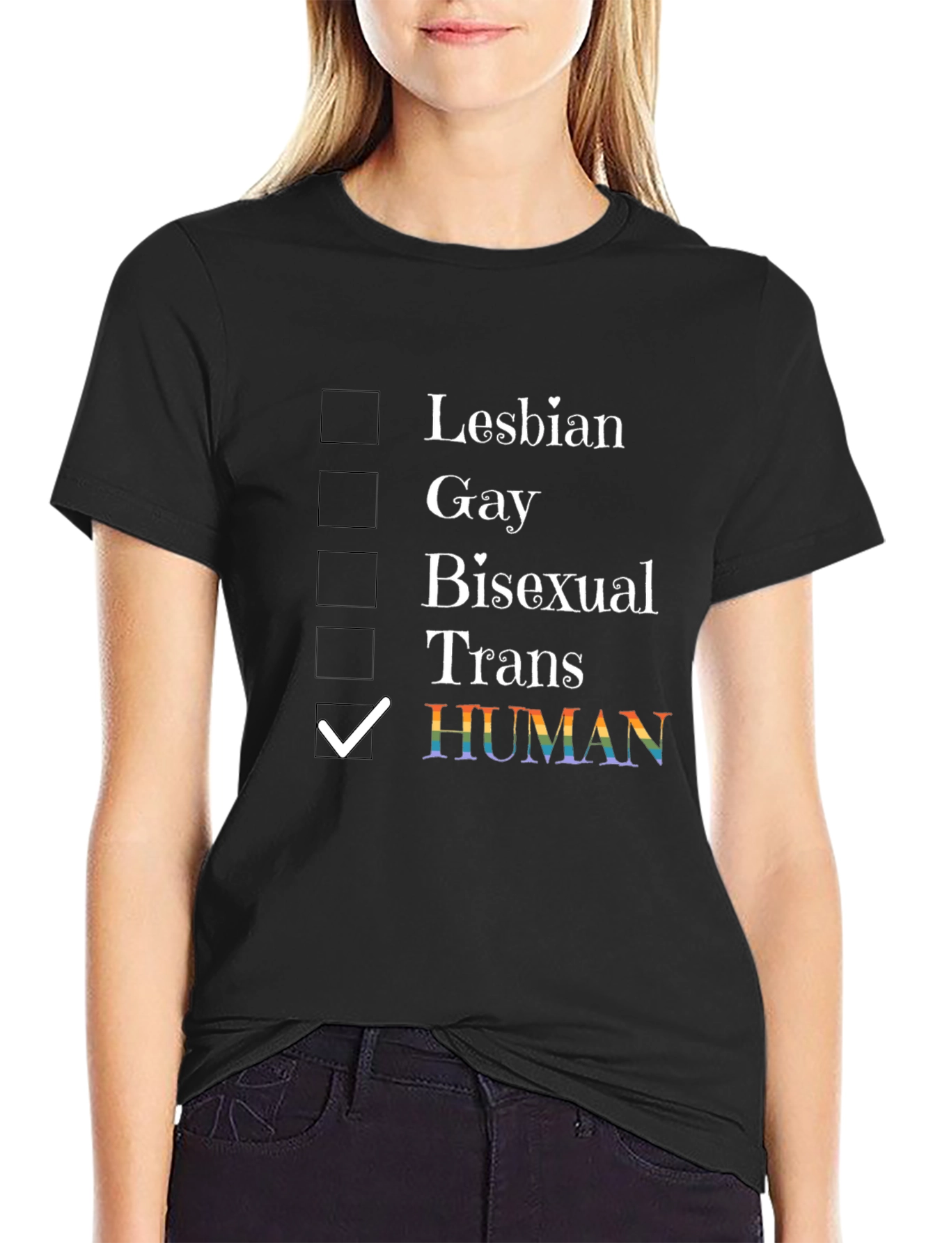 Human LGBTQ+ Pride T-Shirt - Equality & Support