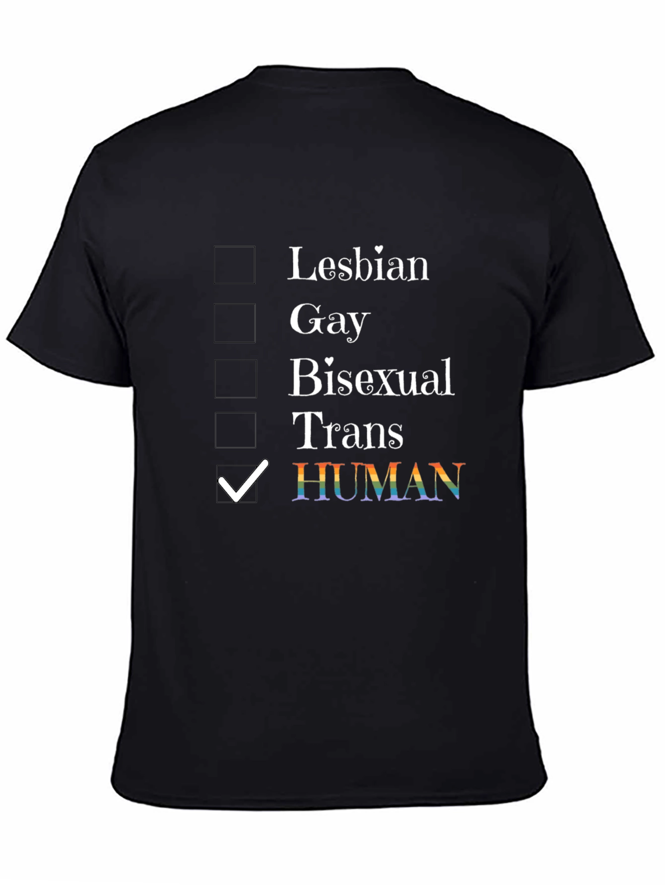 Human LGBTQ+ Pride T-Shirt - Equality & Support