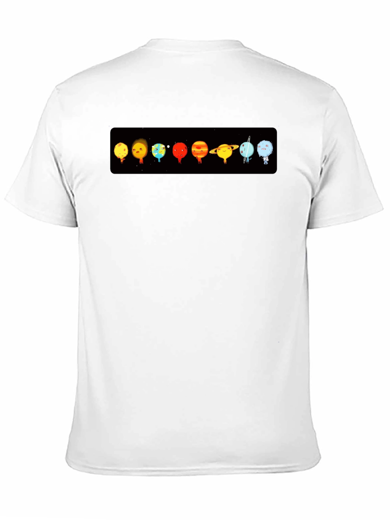 Planets Graphic Print Black T-Shirt