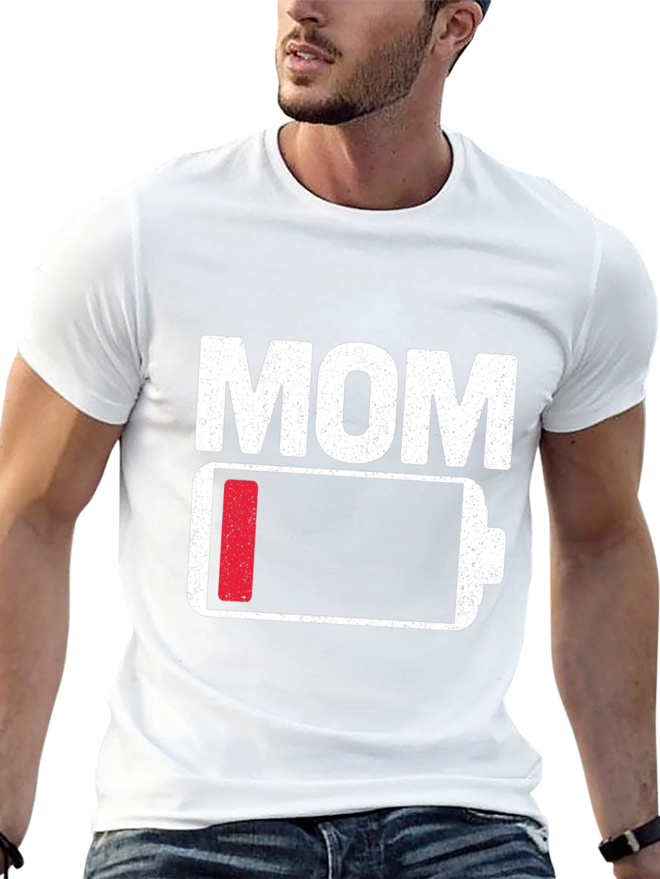Mom Low Battery T-Shirt - Funny Mothers Day Gift