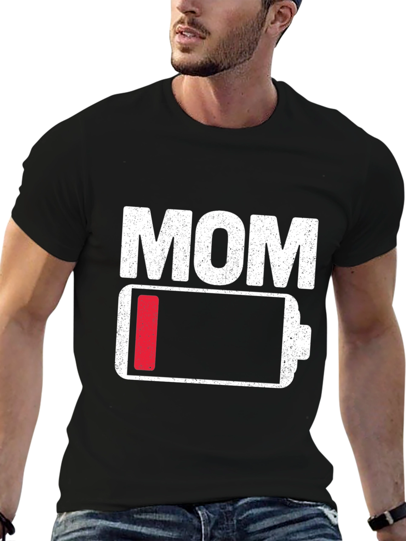 Mom Low Battery T-Shirt - Funny Mothers Day Gift