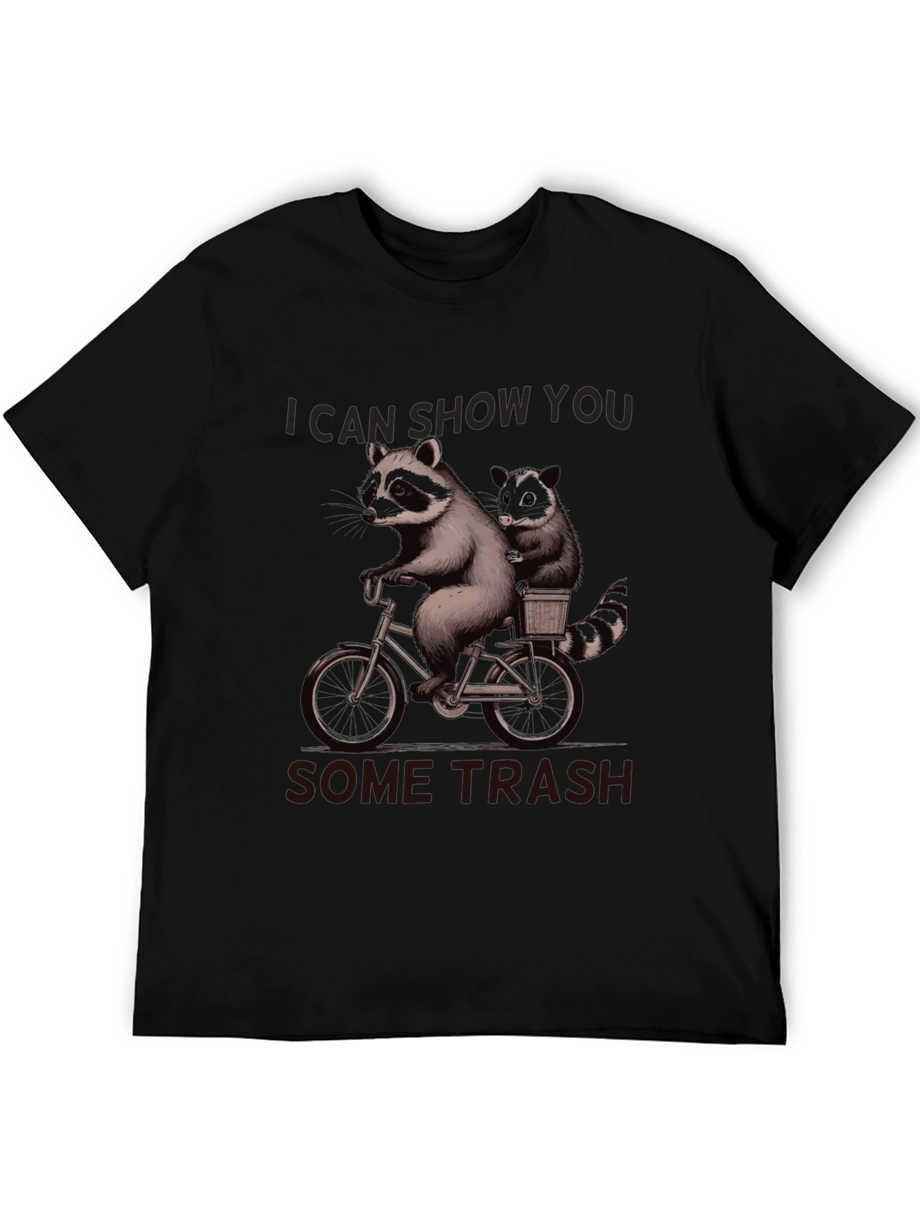 Raccoon Bike Ride Graphic T-Shirt