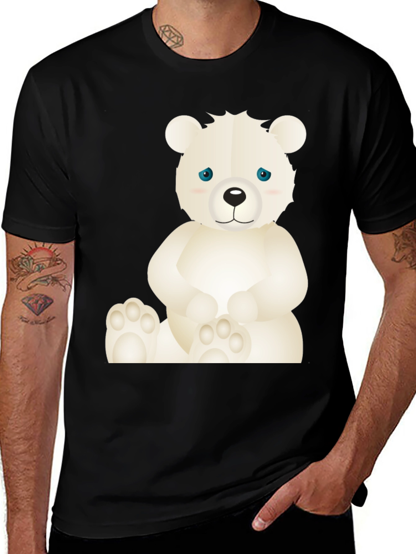 Cute Bear Graphic T-Shirt - Soft Cotton Blend