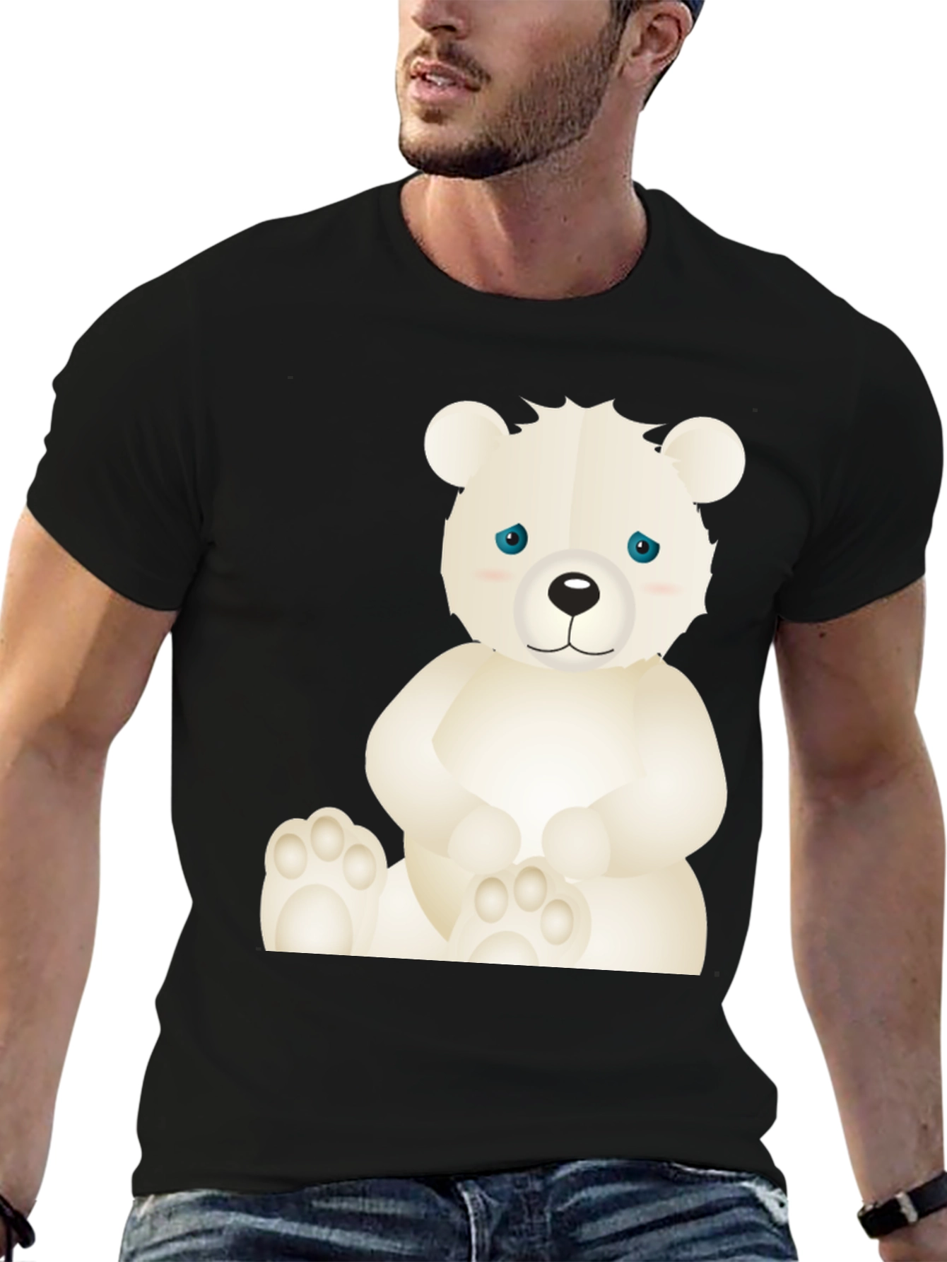 Cute Bear Graphic T-Shirt - Soft Cotton Blend