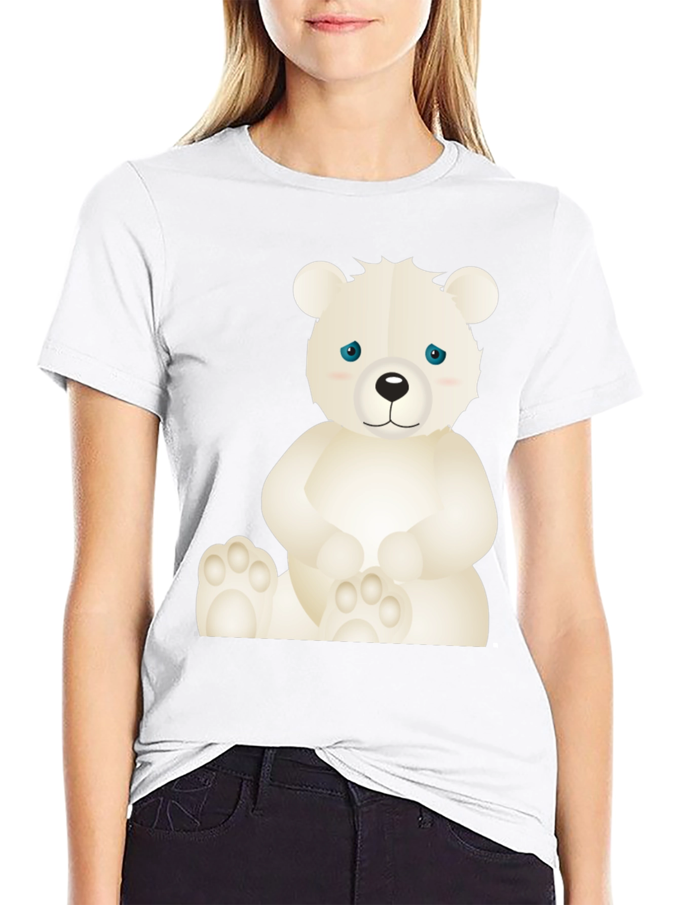 Cute Bear Graphic T-Shirt - Soft Cotton Blend
