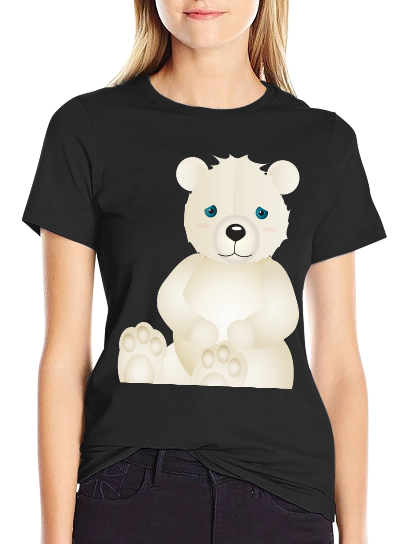 Cute Bear Graphic T-Shirt - Soft Cotton Blend