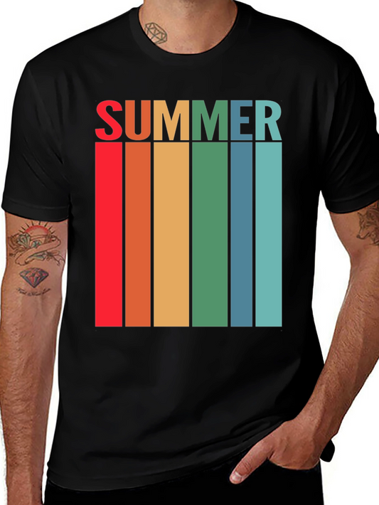 Retro Summer Striped T-Shirt - Vintage Style