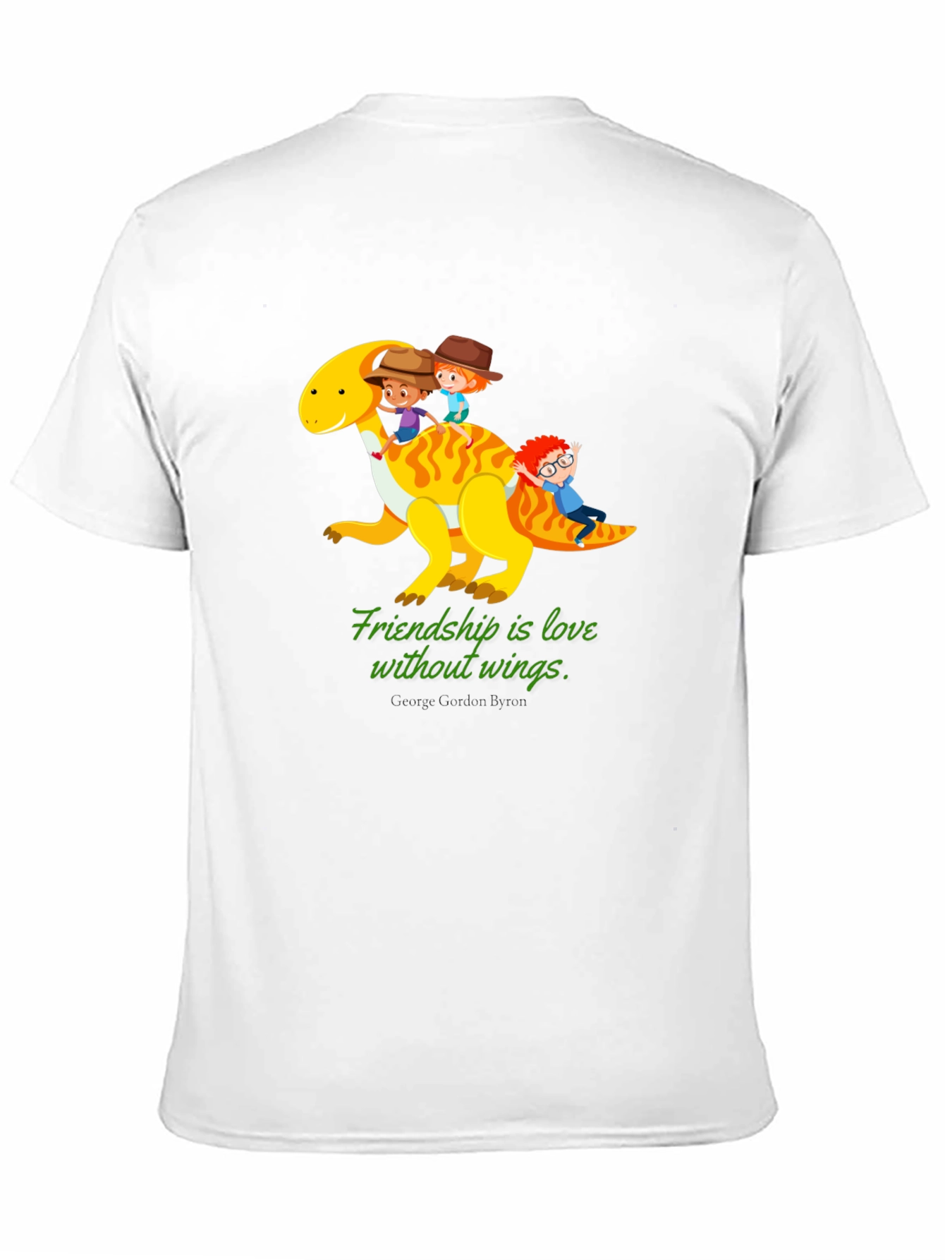 Friendship Dinosaur Kids Black Graphic T-Shirt