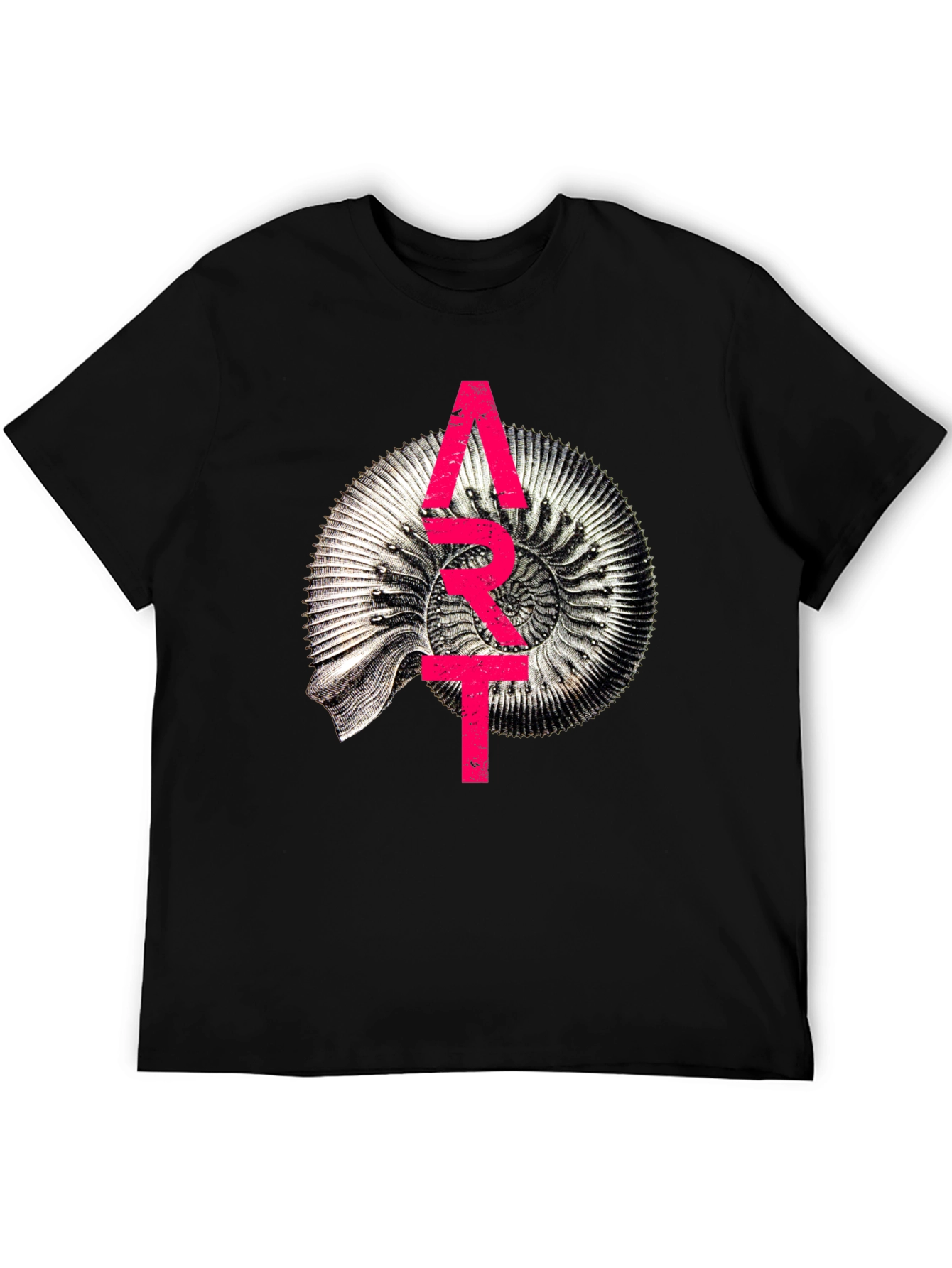 Abstract Fossil Graphic T-Shirt - Unique Design