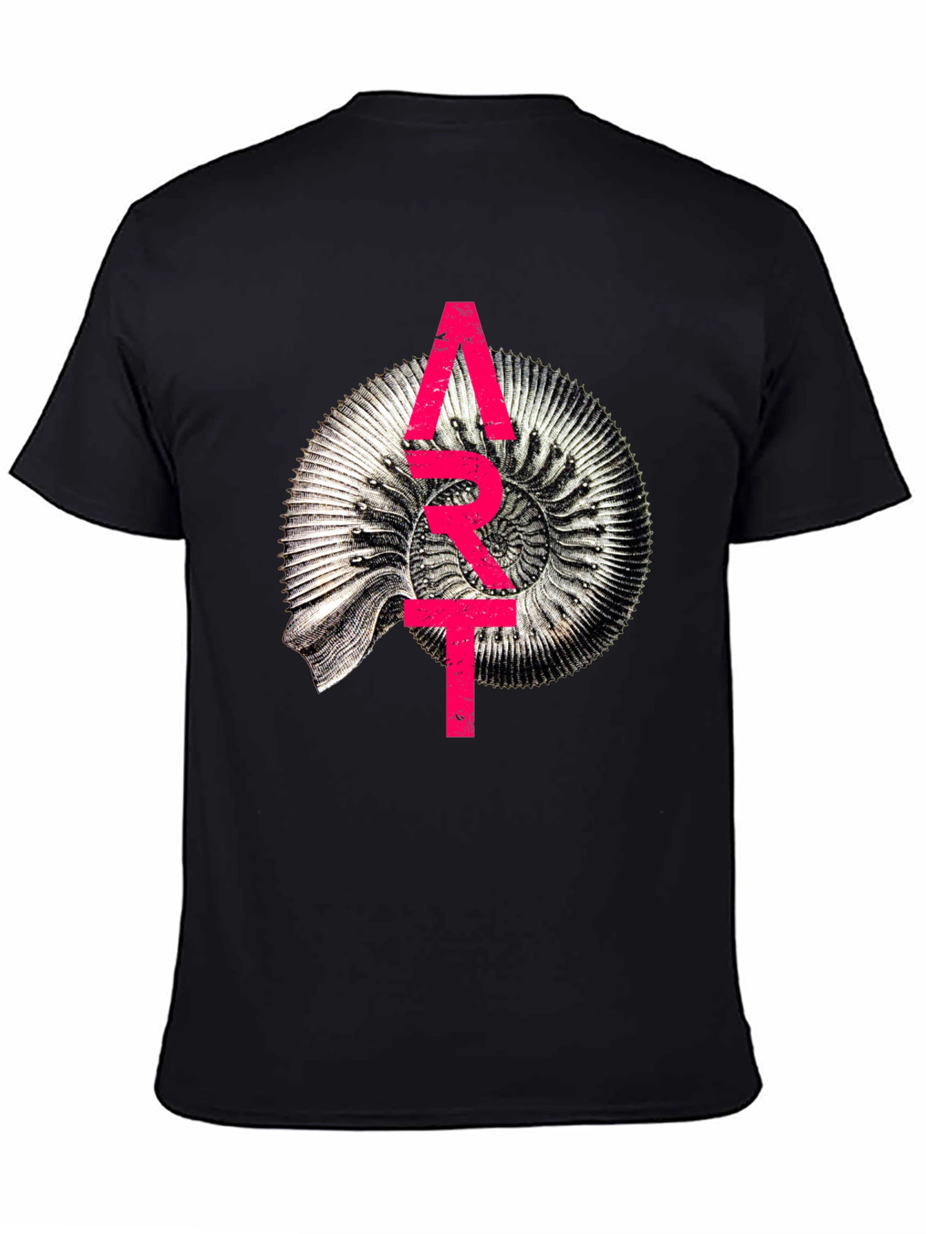 Abstract Fossil Graphic T-Shirt - Unique Design