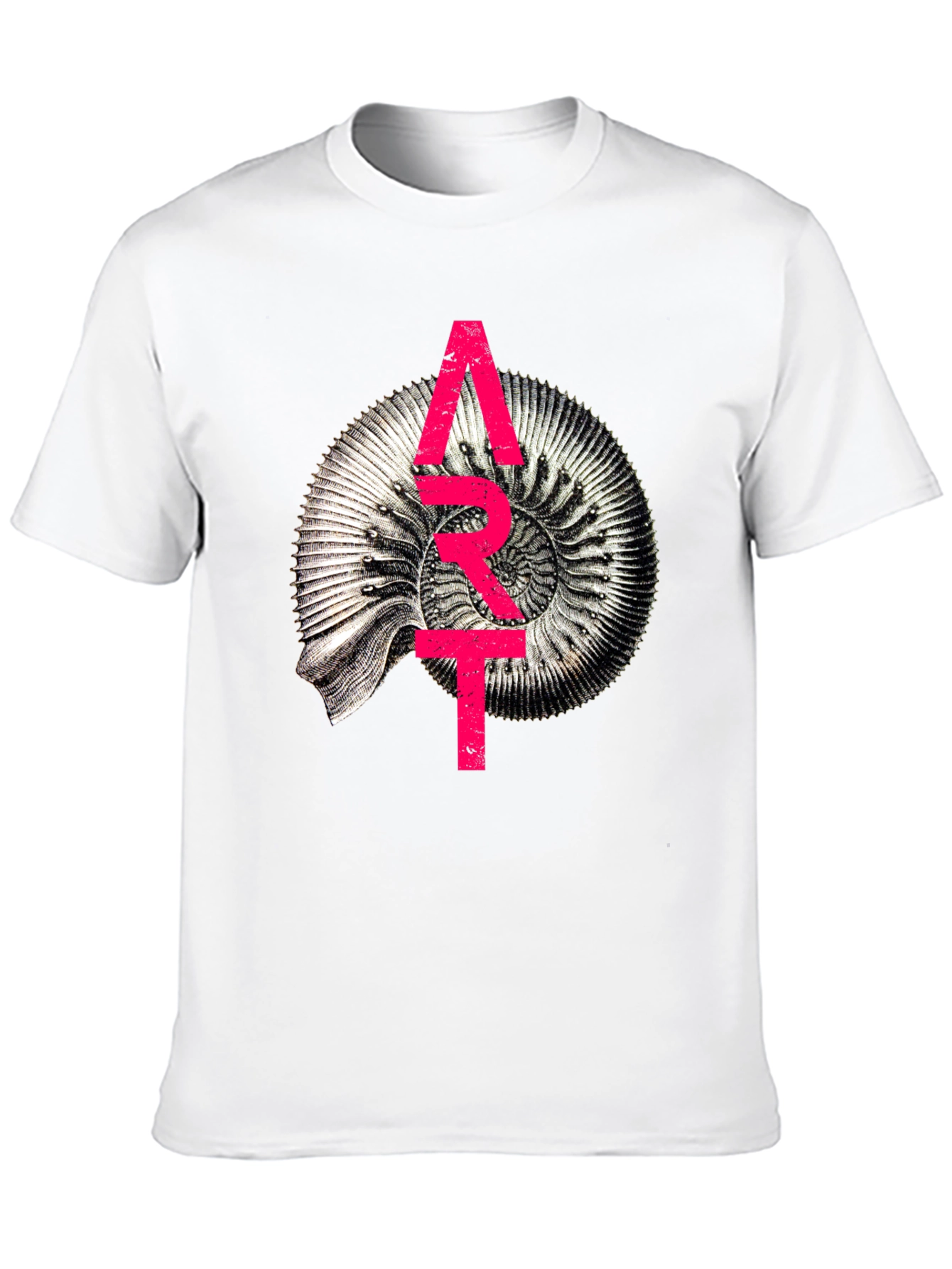Abstract Fossil Graphic T-Shirt - Unique Design
