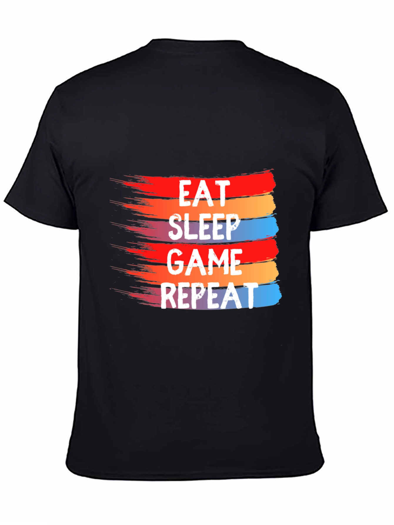 Eat Sleep Game Repeat Graphic Tee - Gamer T-Shirt
