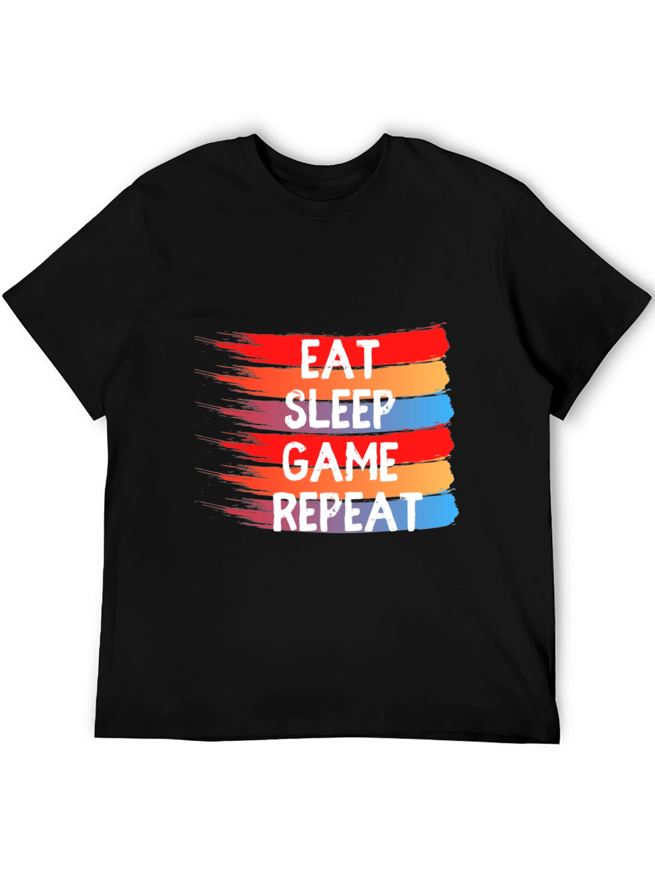 Eat Sleep Game Repeat Graphic Tee - Gamer T-Shirt
