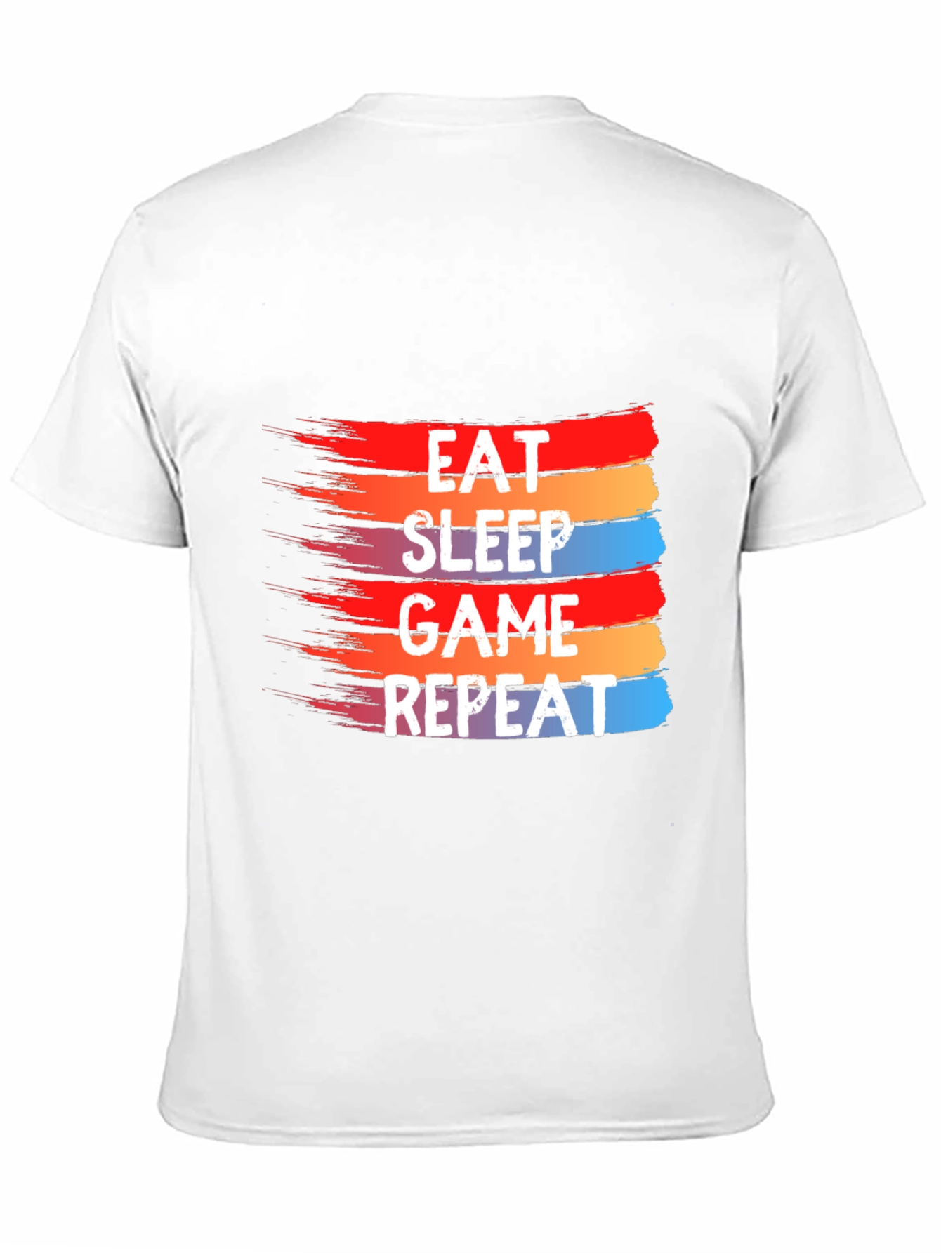 Eat Sleep Game Repeat Graphic Tee - Gamer T-Shirt